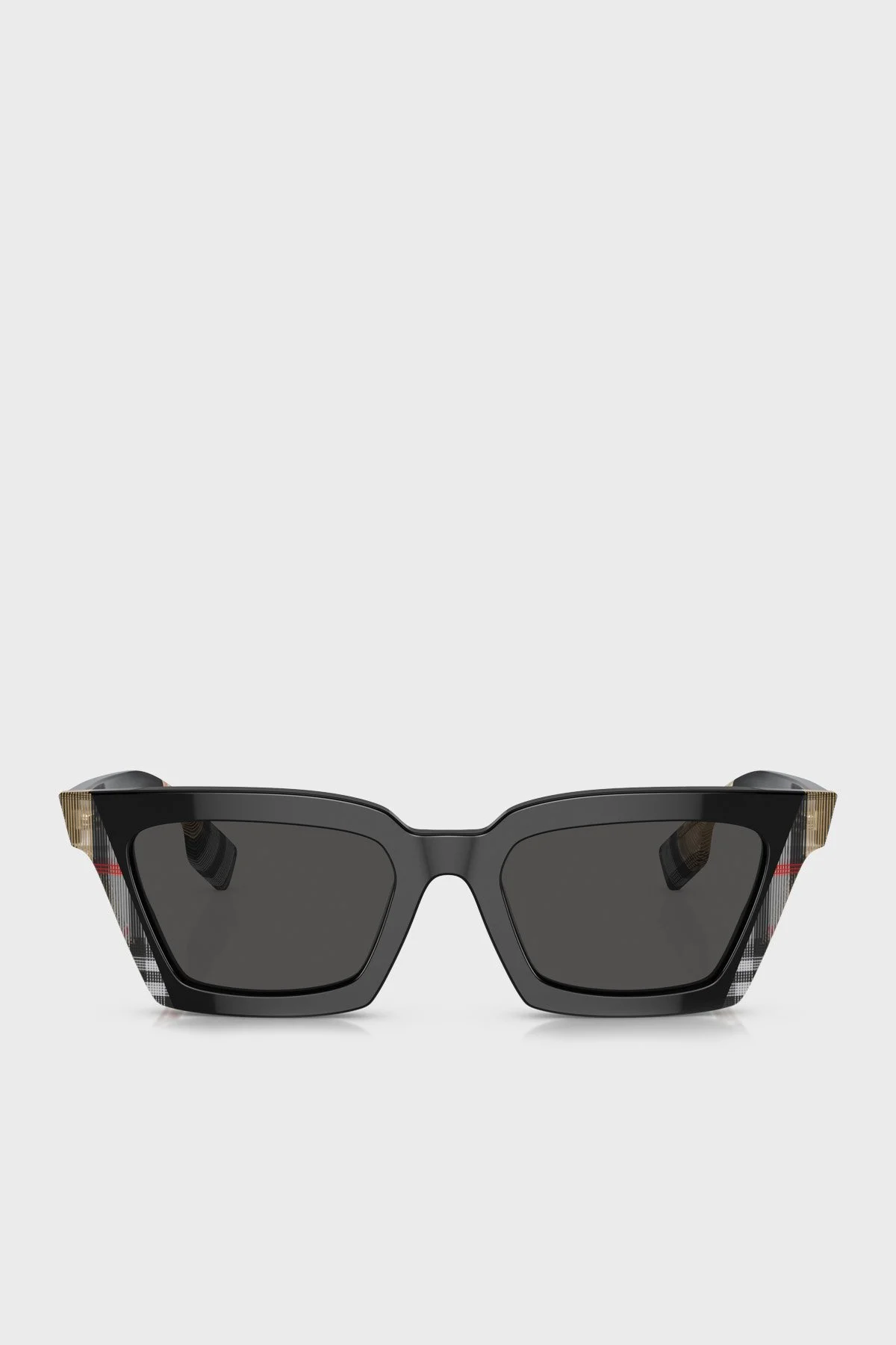 Burberry Desen Detaylı Güneş Bayan Gözlük 0BE4392U 405587 52 Siyah - 5