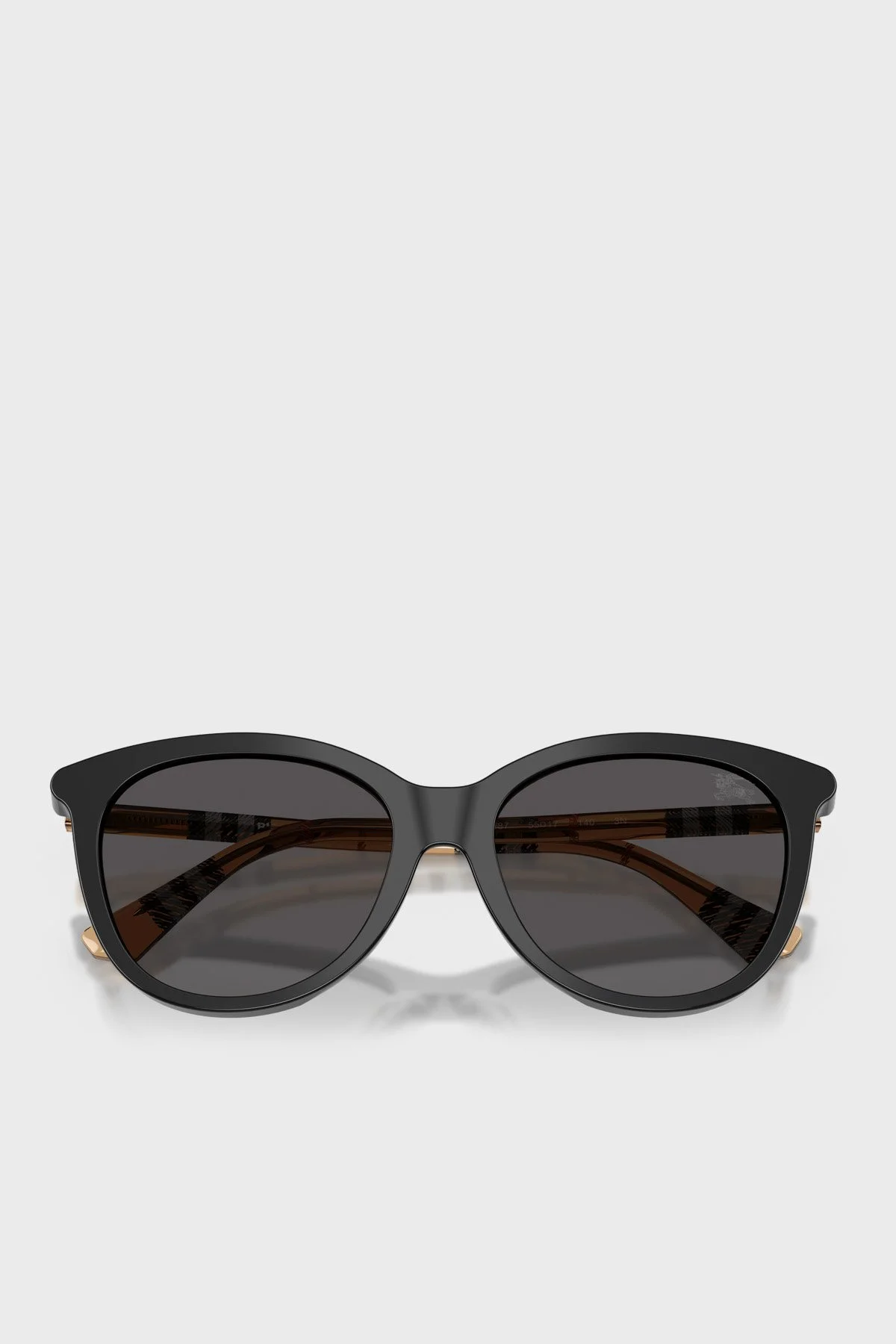 Burberry Desenli Güneş Bayan Gözlük 0BE4455 416187 55 Siyah - 4