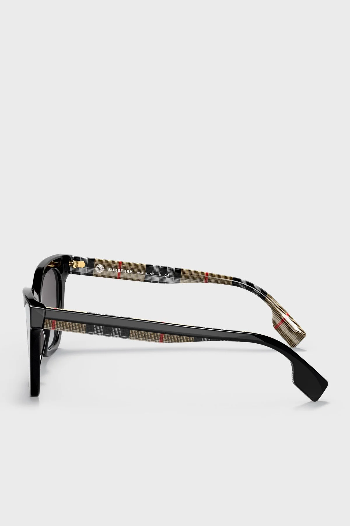 Burberry Logolu Cat Eye Güneş Bayan Gözlük 0BE4346 39428G 53 Siyah - 5