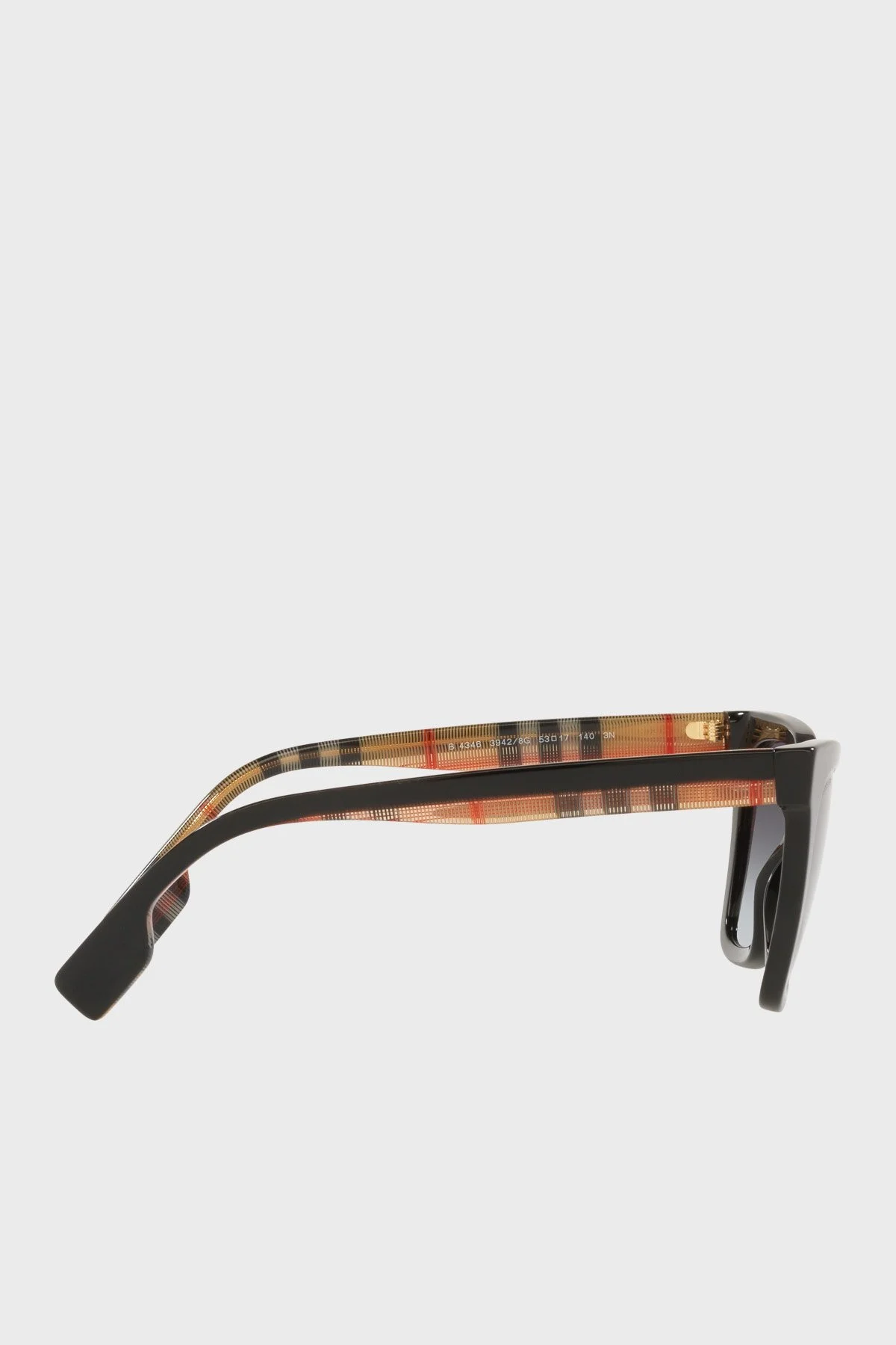 Burberry Logolu Cat Eye Güneş Bayan Gözlük 0BE4346 39428G 53 Siyah - 6