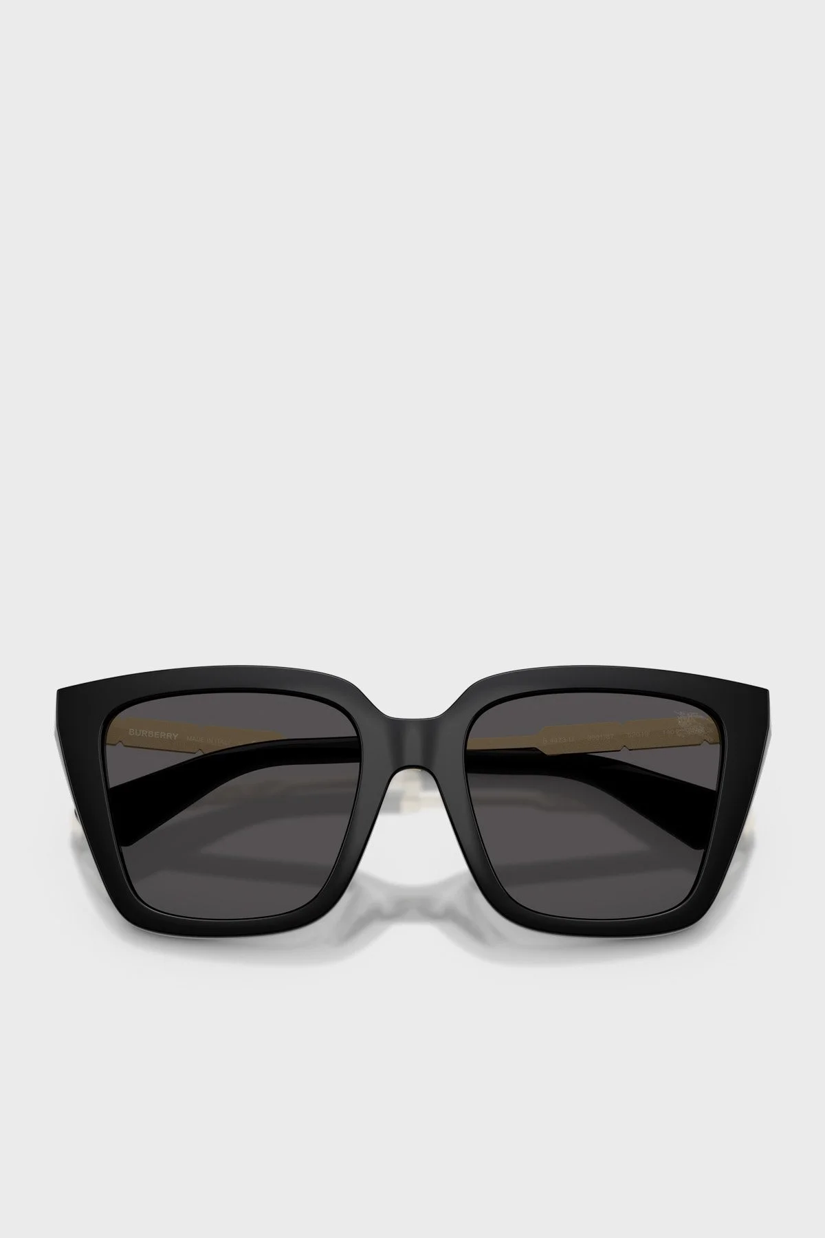 Burberry Logolu Kare Güneş Bayan Gözlük 0BE4473U 300187 52 Siyah - 2