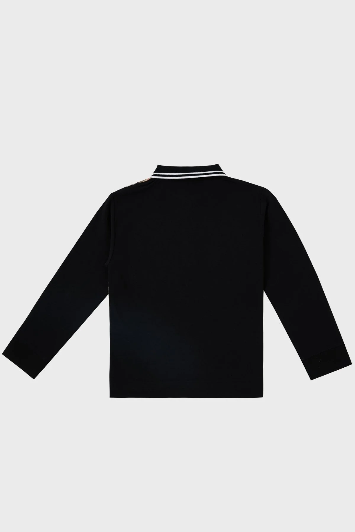 Burberry Pamuklu Çocuk Polo Yaka Sweat 8048255 BLACK SİYAH - 2