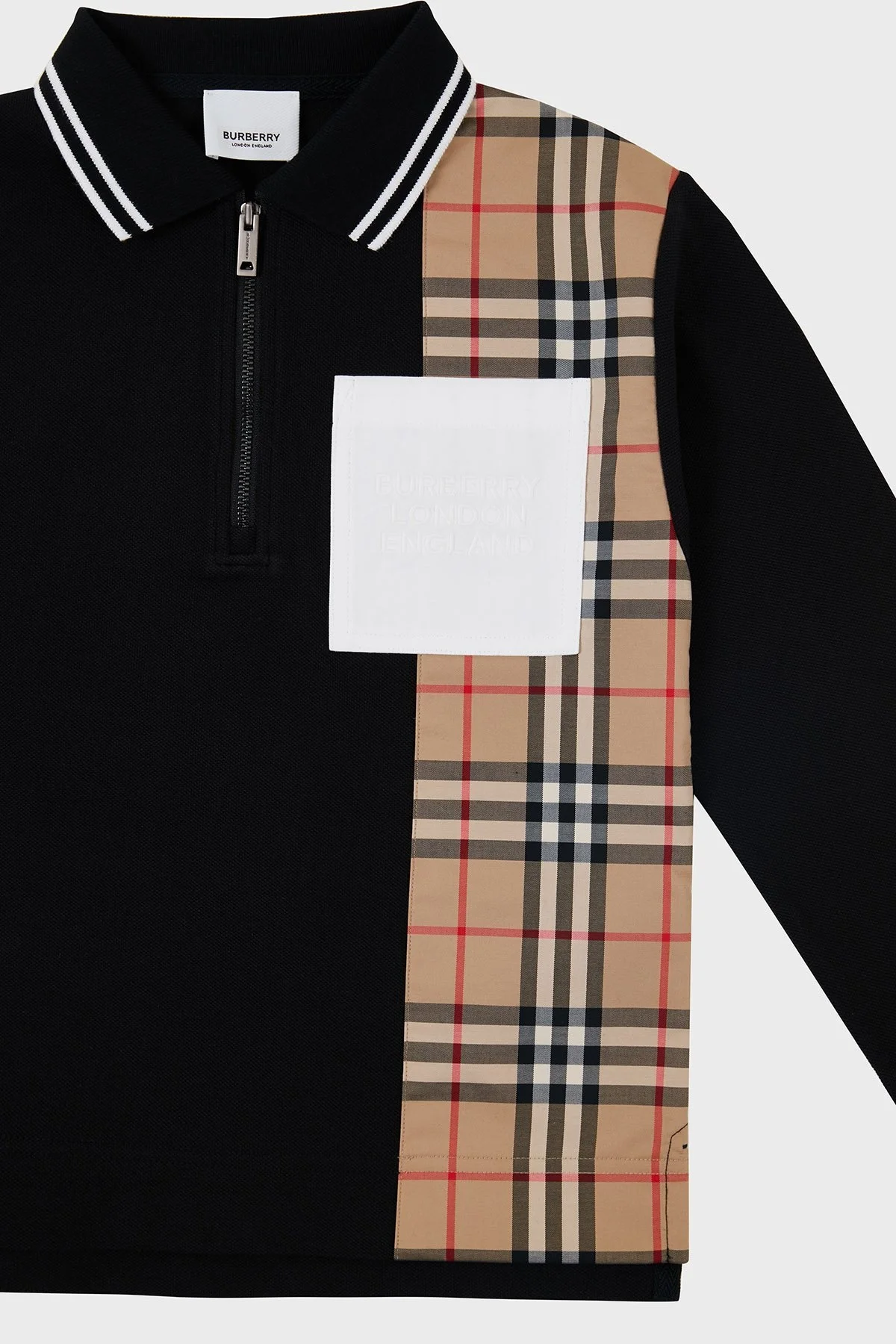 Burberry Pamuklu Çocuk Polo Yaka Sweat 8048255 BLACK SİYAH - 3