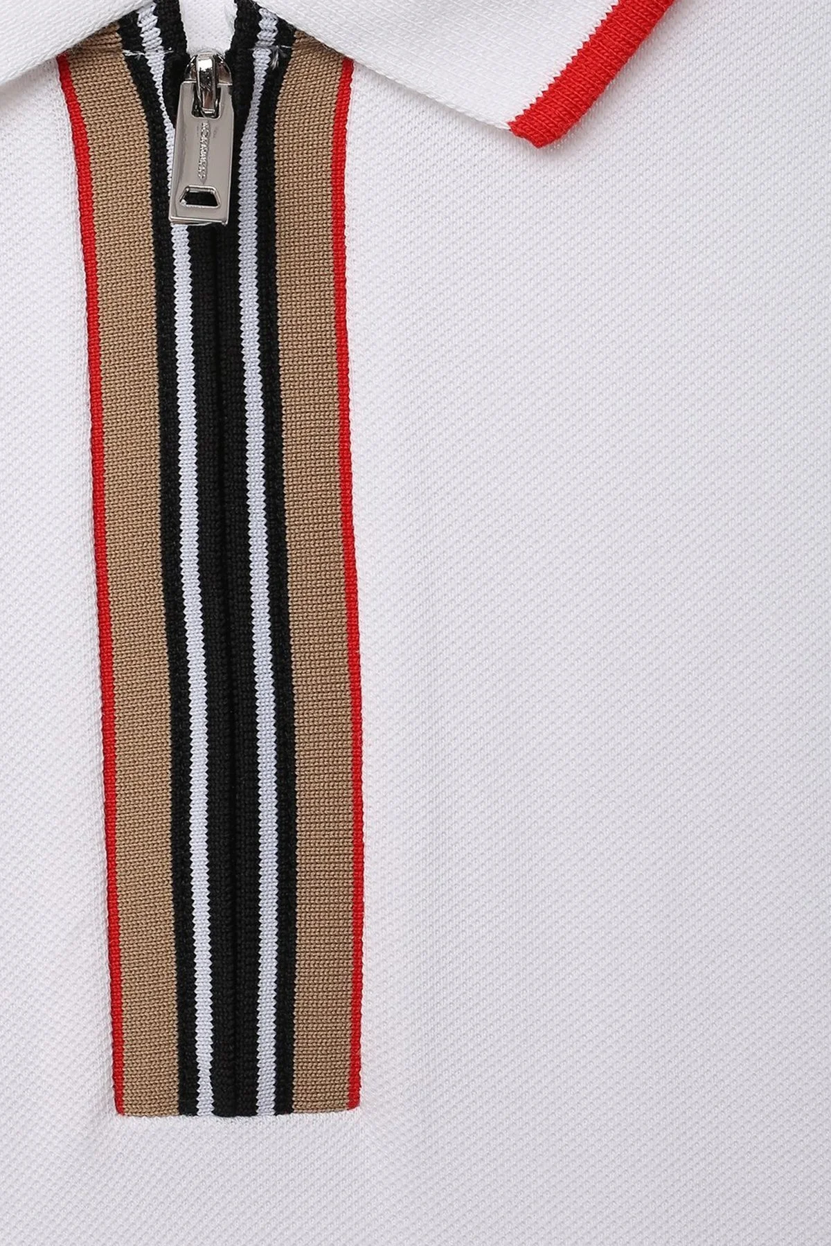 Burberry Pamuklu Çocuk Polo Yaka T shirt Polo Yaka T Shirt 8047658 WHITE BEYAZ - 2