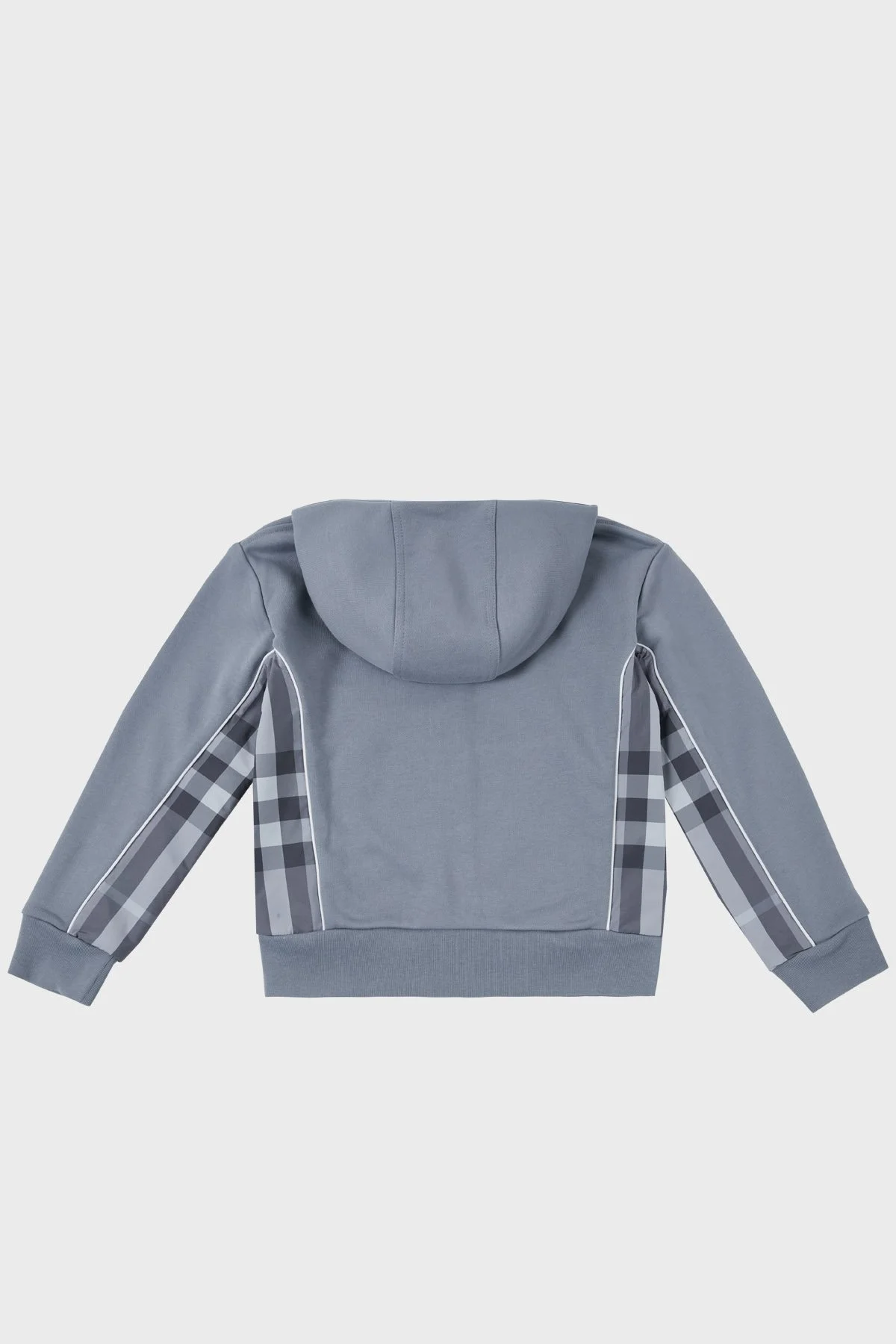 Burberry Pamuklu Fermuarlı Kapüşonlu Çocuk Sweat 8047429 SHALE BLUE Buz Mavisi - 7