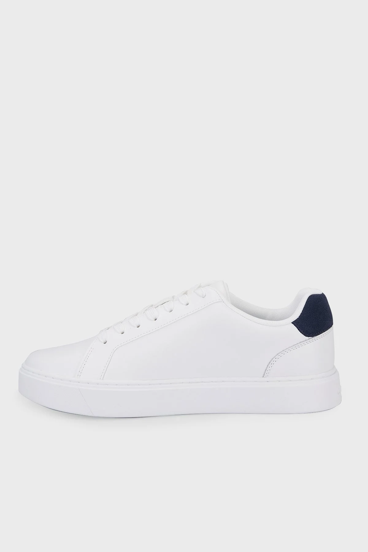 Calvin Klein % 100 Deri Logolu Sneaker YM0YM0143502Y Erkek Ayakkabı YM0YM01435 02Y Beyaz - 2