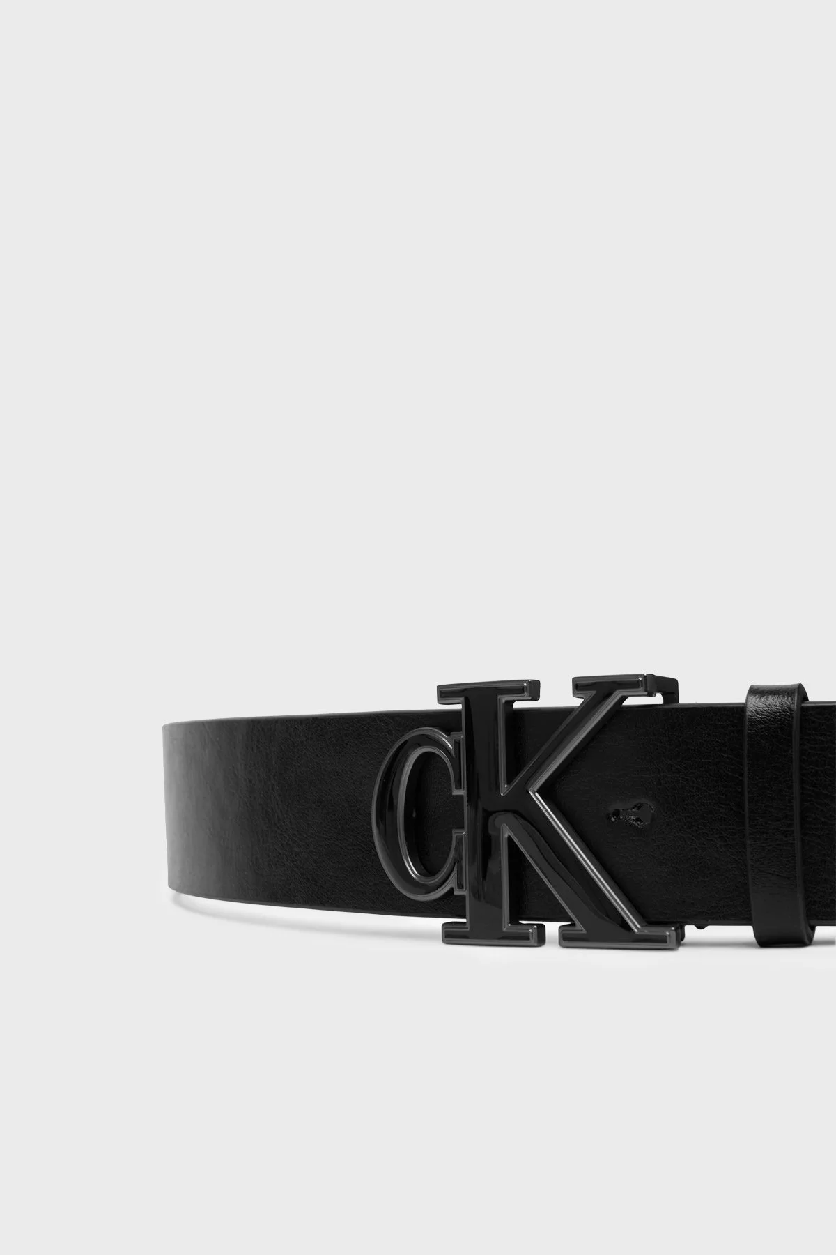 Calvin Klein % 100 Deri Tokalı LV04D7150GWCA Erkek Kemer LV04D7150G WCA SİYAH - 3