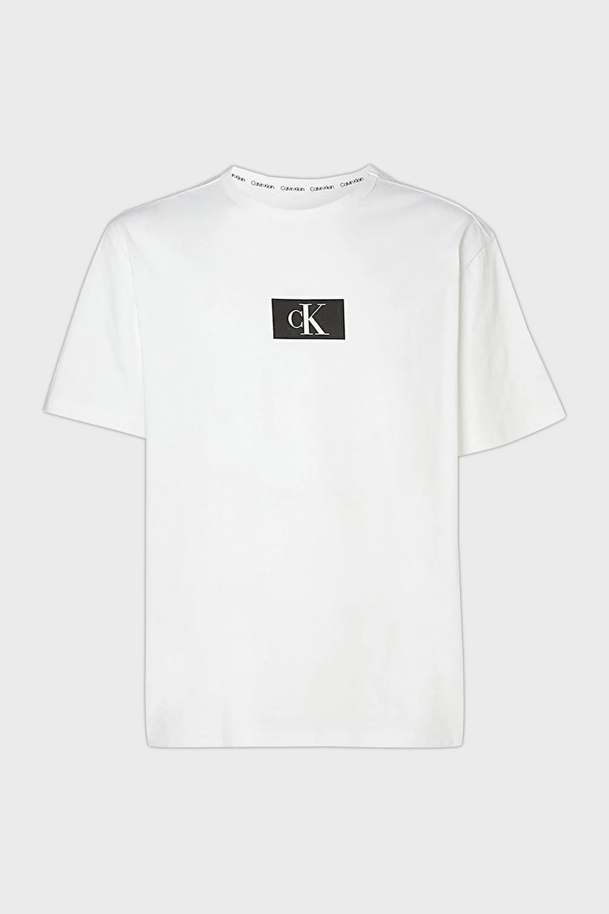 Calvin Klein % 100 Organik Pamuk Regular Fit 000NM2399E100 Erkek T Shirt 000NM2399E 100 BEYAZ - 10