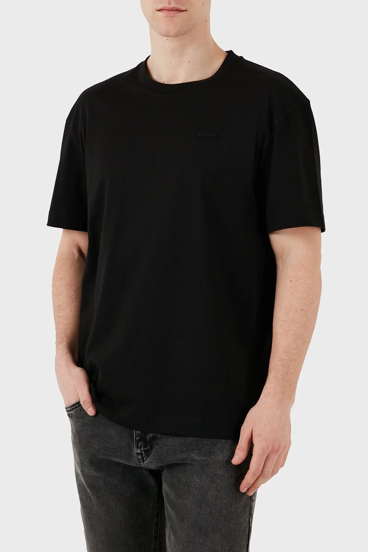 Calvin Klein % 100 Pamuk Comfort Fit Bisiklet Yaka K10K112749BEH Erkek T Shirt K10K112749 BEH SİYAH - 8