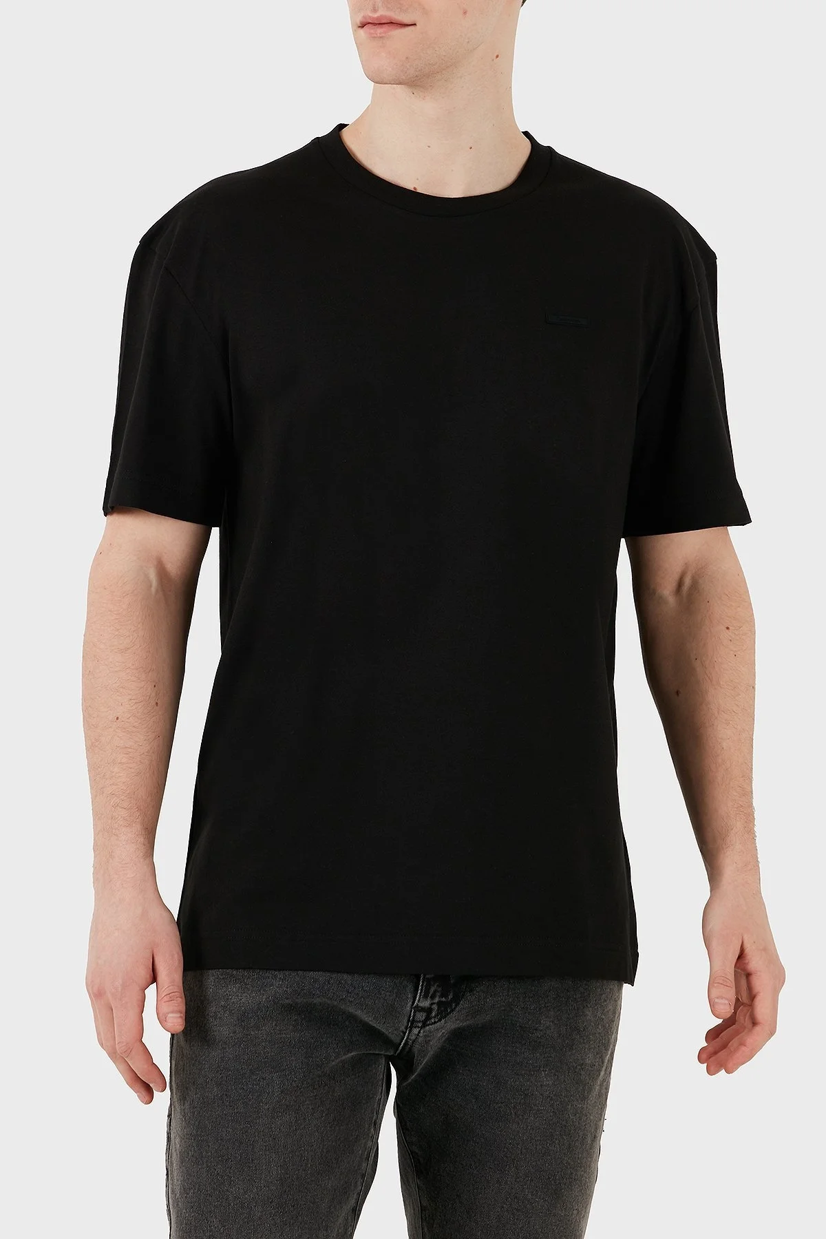 Calvin Klein % 100 Pamuk Comfort Fit Bisiklet Yaka K10K112749BEH Erkek T Shirt K10K112749 BEH SİYAH - 11