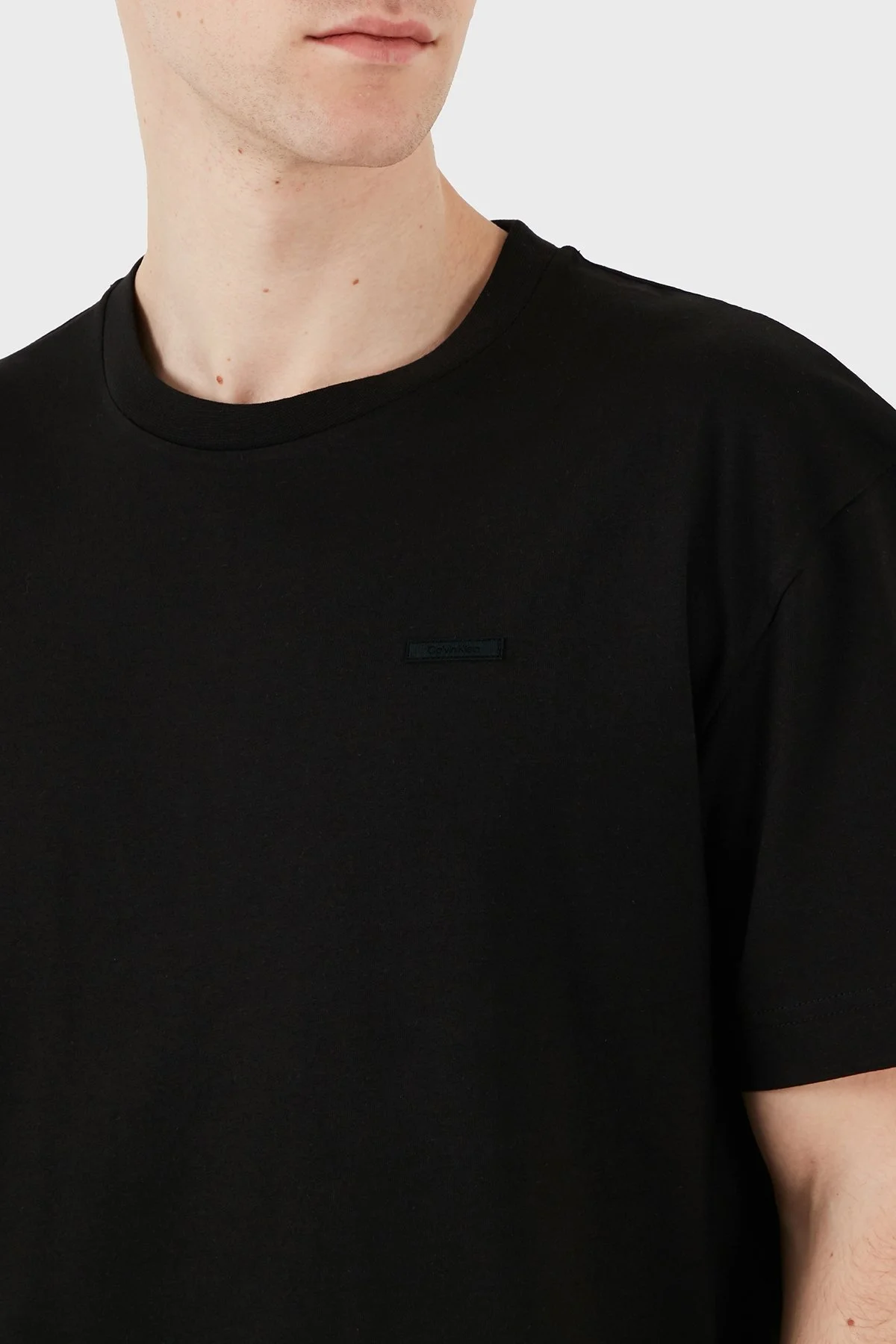 Calvin Klein % 100 Pamuk Comfort Fit Bisiklet Yaka K10K112749BEH Erkek T Shirt K10K112749 BEH SİYAH - 12