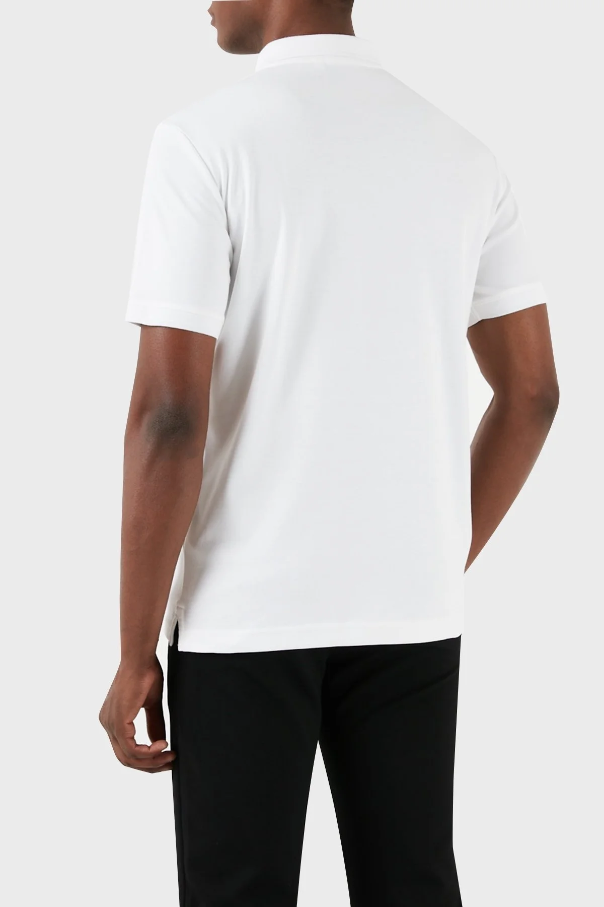Calvin Klein % 100 Pamuk Düğmeli K10K112473YAF Erkek Polo Yaka T Shirt K10K112473 YAF BEYAZ - 2