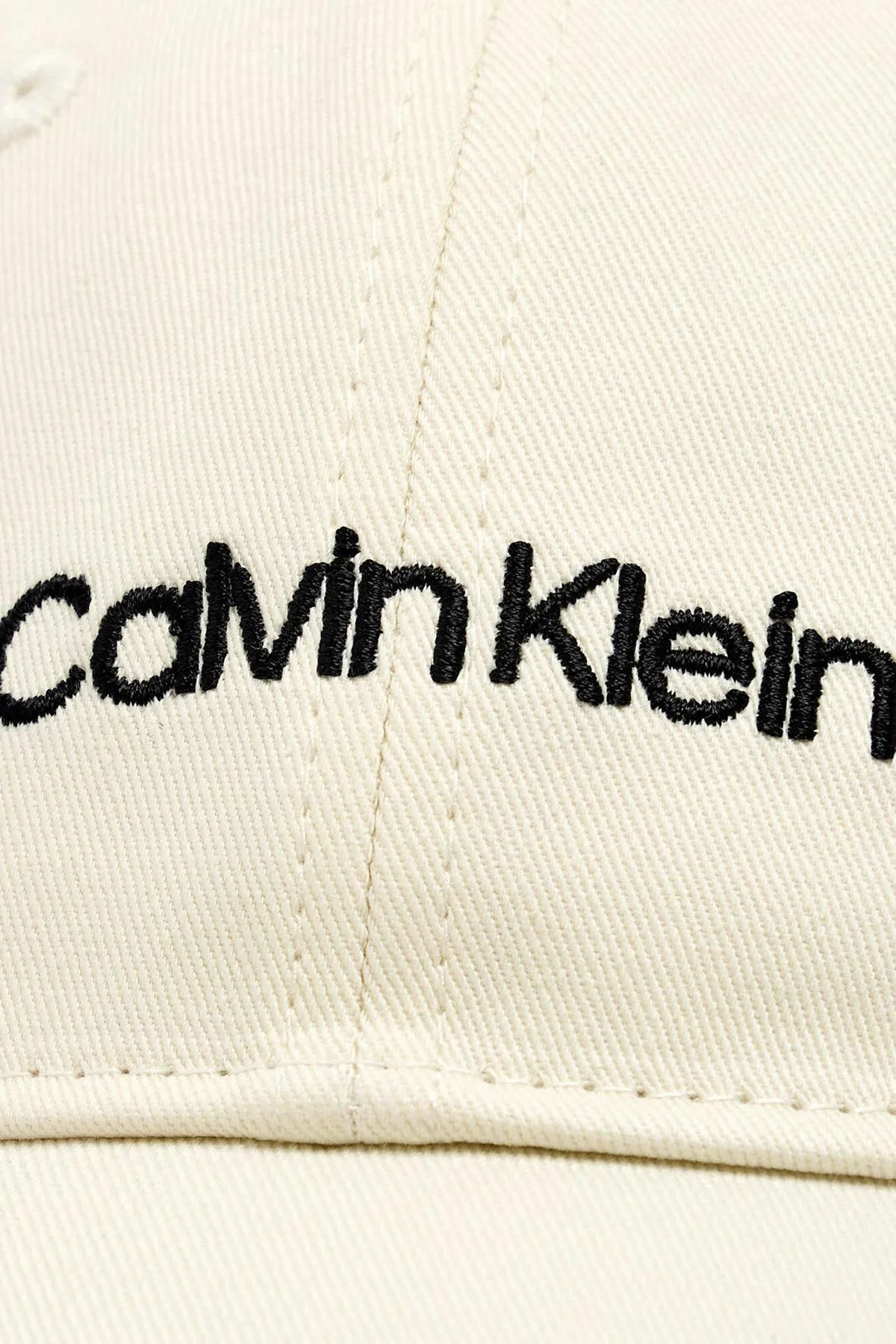 Calvin Klein % 100 Pamuk Logolu LV04F5003GYAE Kadın Şapka LV04F5003G YAE KREM - 3