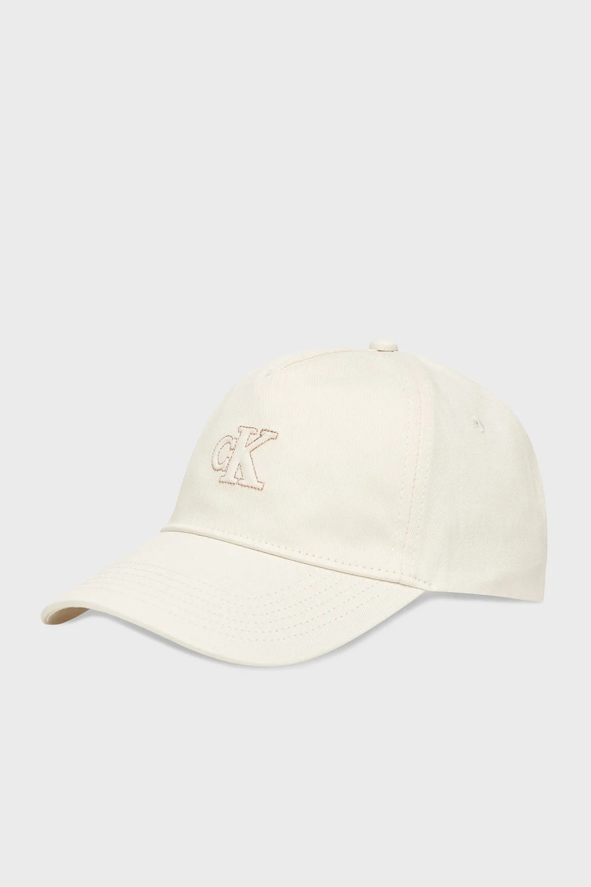 Calvin Klein % 100 Pamuk Logolu LV04F5044GYBH Bayan Şapka LV04F5044G YBH BEYAZ - 1