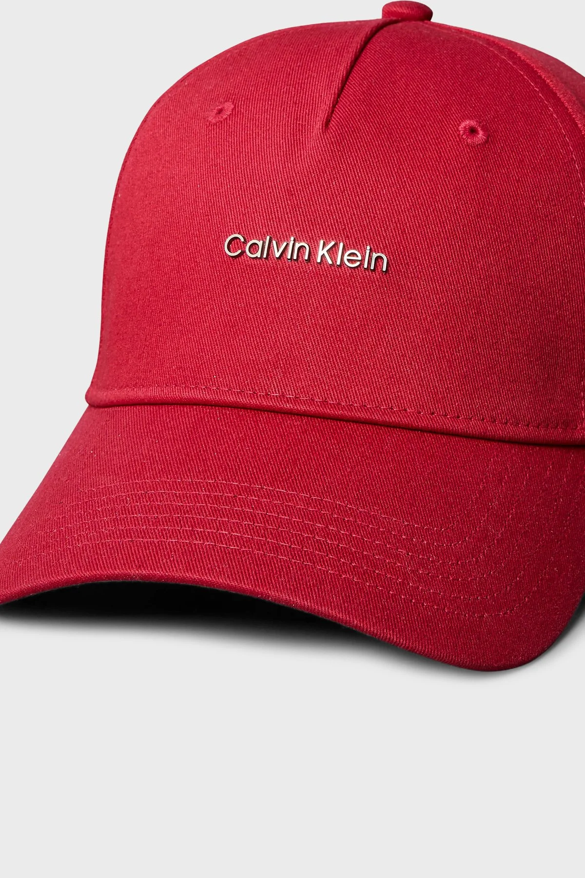 Calvin Klein % 100 Pamuk Logolu LV04F5072GXLL Kadın Şapka LV04F5072G XLL BORDO - 3