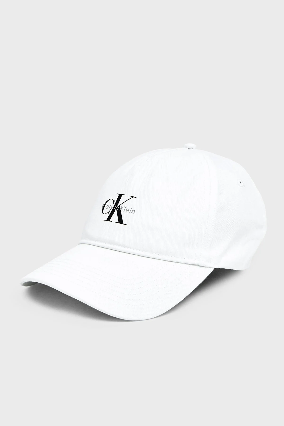 Calvin Klein % 100 Pamuk Logolu LV04K5027GYAF Bayan Şapka LV04K5027G YAF BEYAZ - 1