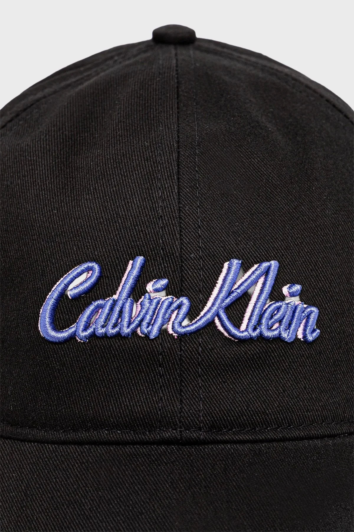 Calvin Klein % 100 Pamuk Logolu LV04K5044GUB1 Bayan Şapka LV04K5044G UB1 SİYAH - 2