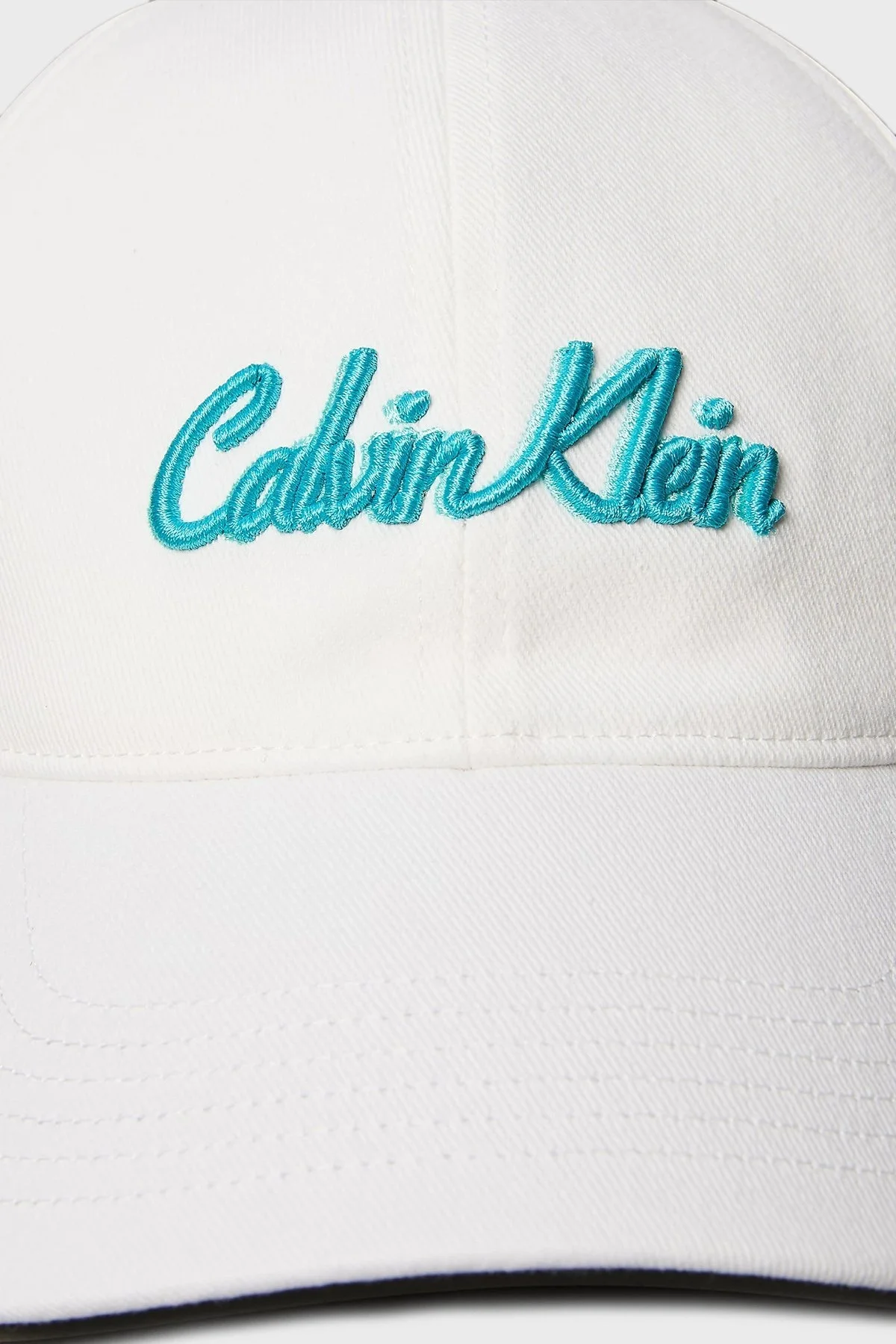 Calvin Klein % 100 Pamuk Logolu LV04K5044GYAA Bayan Şapka LV04K5044G YAA BEYAZ - 4