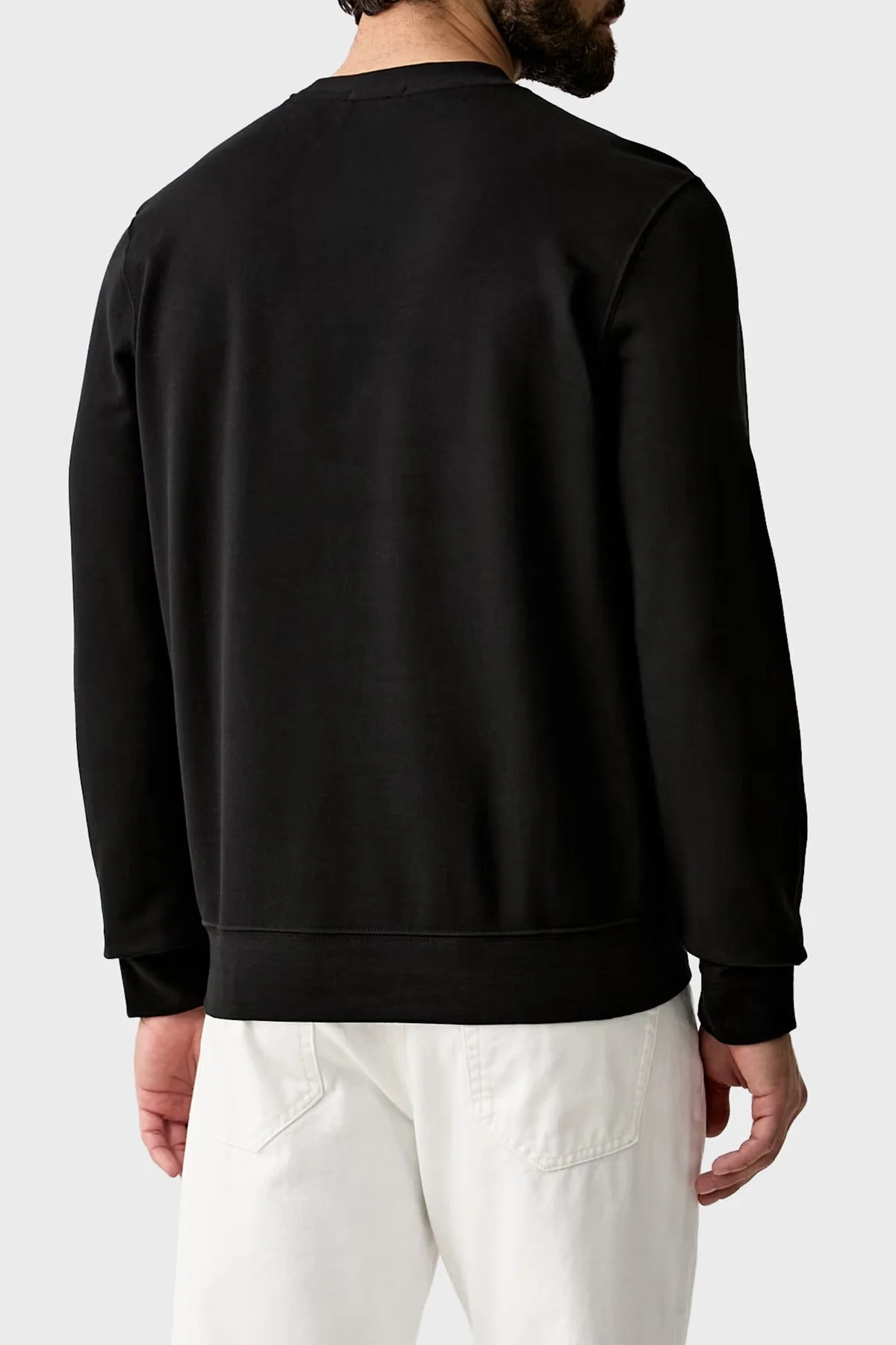 Calvin Klein % 100 Pamuk Logolu Regular Fit Bisiklet Yaka LV04RG274GUB1 Erkek Sweat LV04RG274G UB1 SİYAH - 3