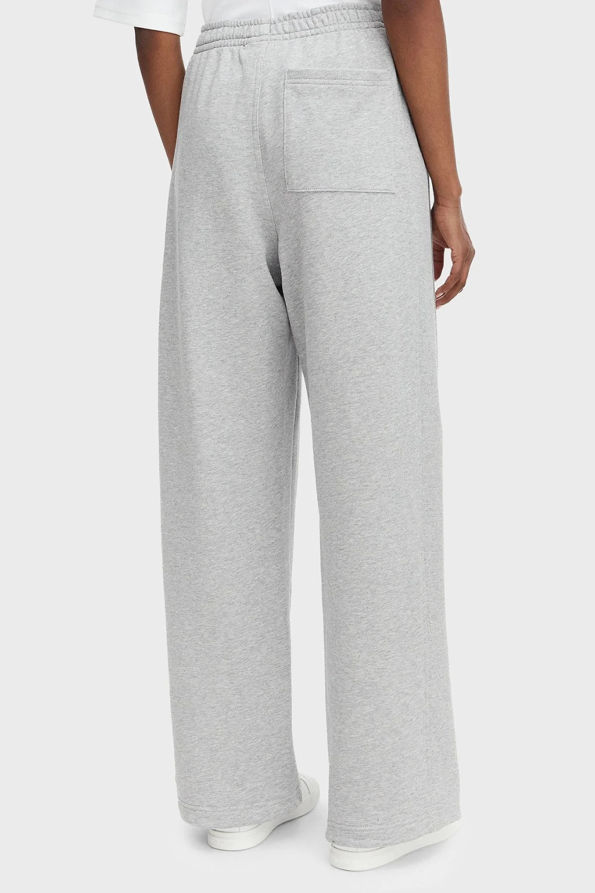 Calvin Klein % 100 Pamuk Logolu Relaxed Fit Yüksek Bel LV047C249GP79 Kadın Pantolon LV047C249G P79 GRİ - 3