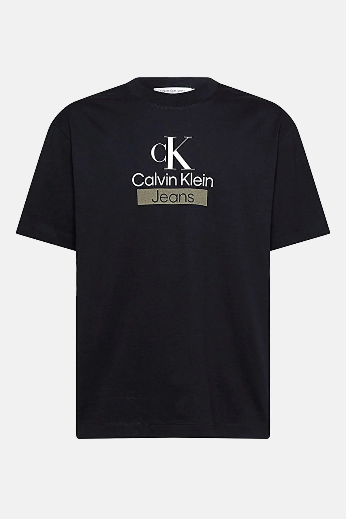 Calvin Klein % 100 Pamuk Regular Fit Bisiklet Yaka J30J323759BEH Erkek T Shirt J30J323759 BEH SİYAH - 5