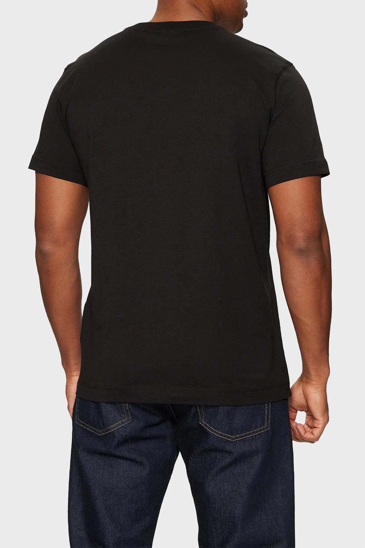 Calvin Klein % 100 Pamuk Regular Fit Bisiklet Yaka J30J327100BEH Erkek T Shirt J30J327100 BEH SİYAH - 8