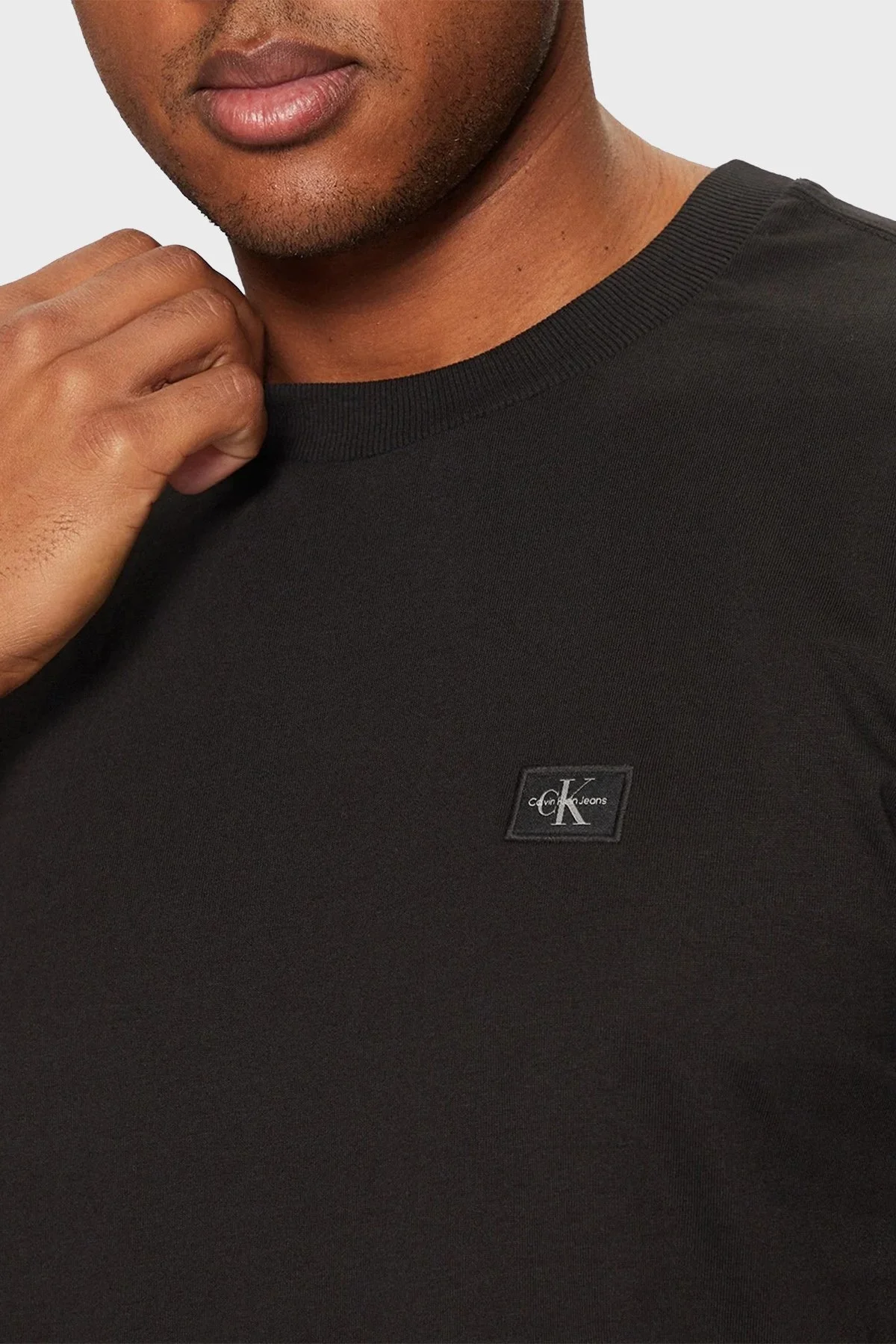 Calvin Klein % 100 Pamuk Regular Fit Bisiklet Yaka J30J327100BEH Erkek T Shirt J30J327100 BEH SİYAH - 9