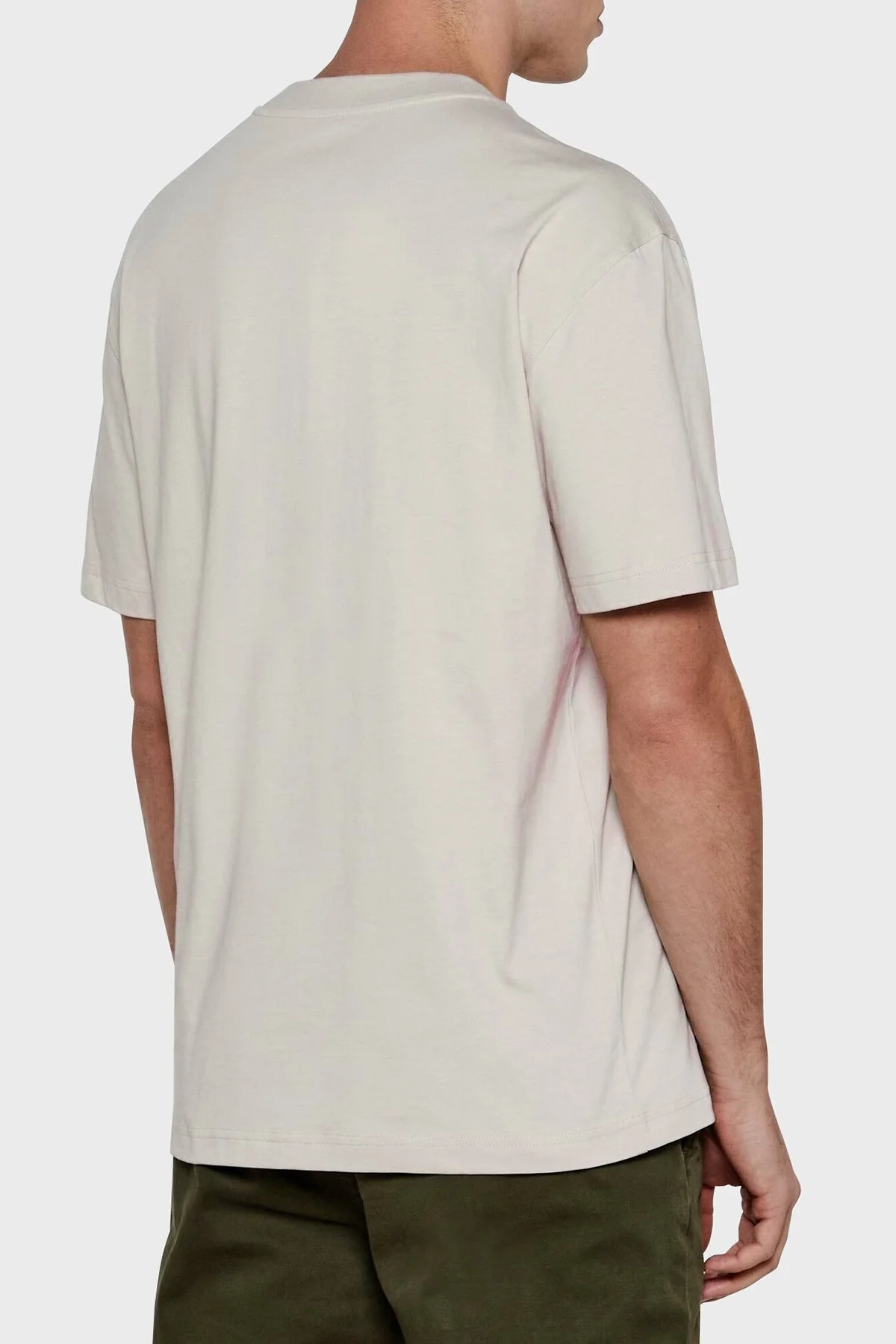 Calvin Klein % 100 Pamuk Regular Fit Bisiklet Yaka J30J327107PDH Erkek T Shirt J30J327107 PDH AÇIK GRİ - 2