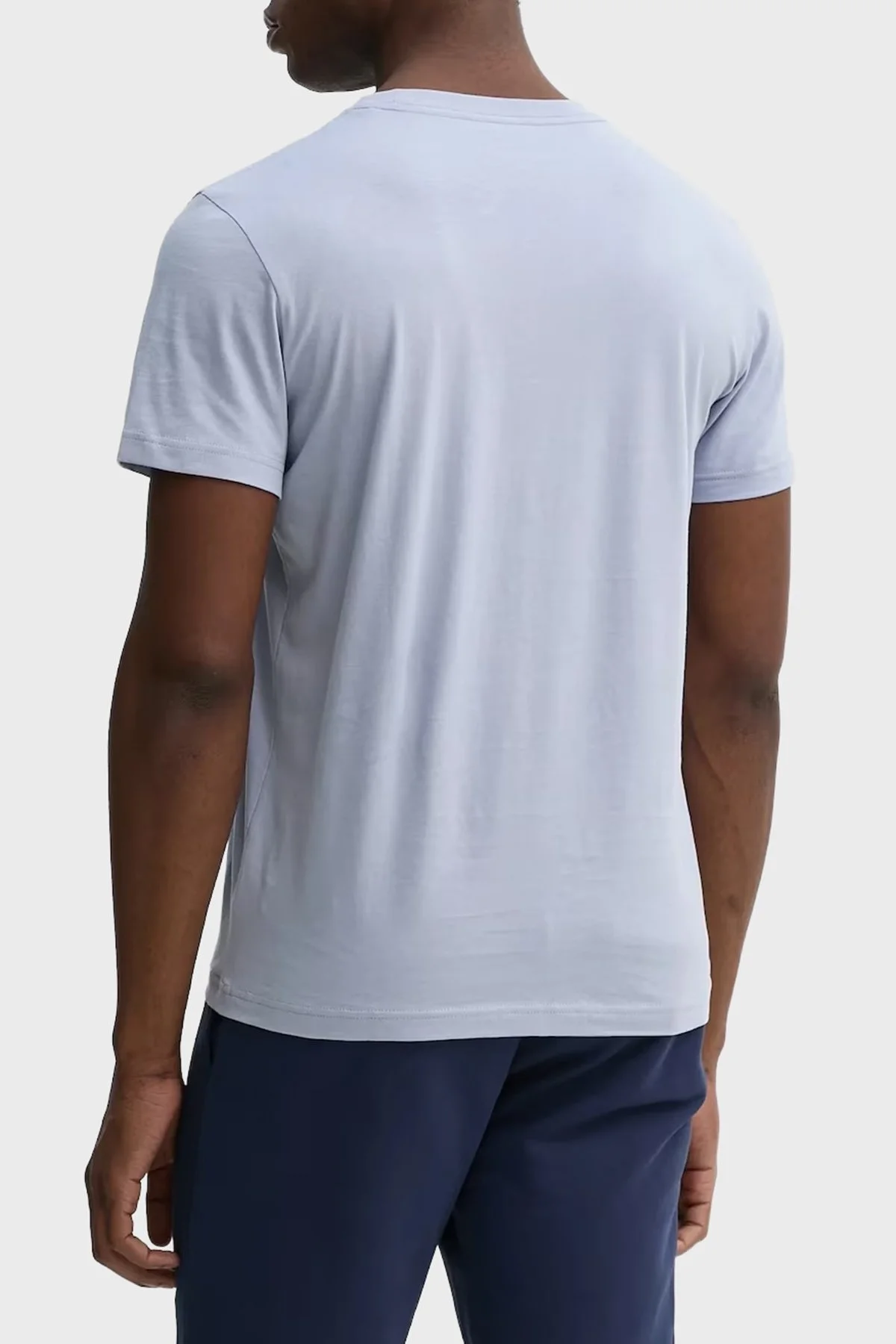 Calvin Klein % 100 Pamuk Regular Fit Bisiklet Yaka J30J327469CAG Erkek T Shirt J30J327469 CAG LİLA - 7