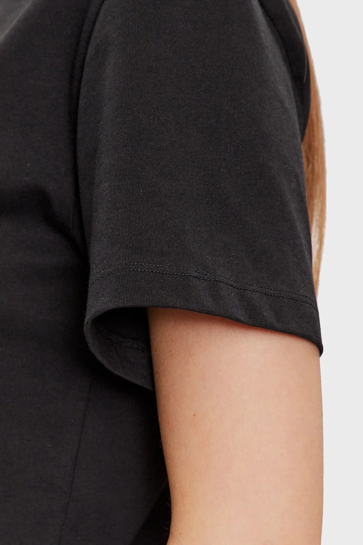 Calvin Klein % 100 Pamuk Regular Fit Bisiklet Yaka K20K205448BEH Bayan T Shirt K20K205448 BEH SİYAH - 10