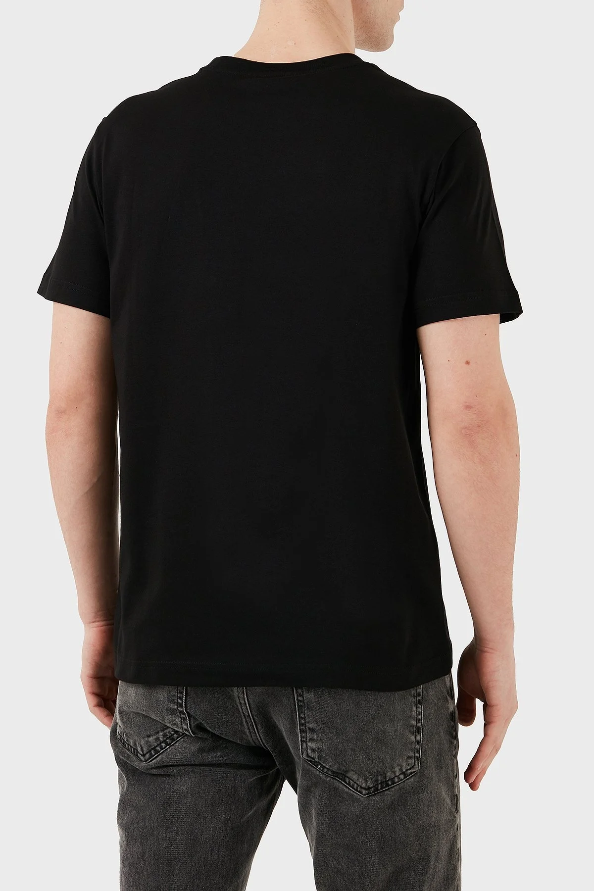 Calvin Klein % 100 Pamuk Regular Fit Bisiklet Yaka KM0KM01146BEH Erkek T Shirt KM0KM01146 BEH SİYAH - 7