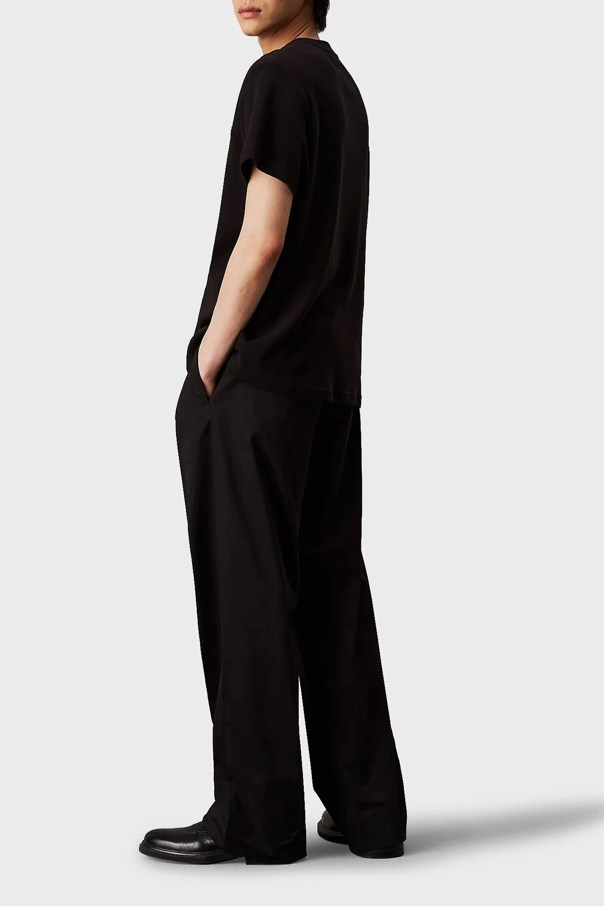 Calvin Klein % 100 Pamuk Regular Fit Bisiklet Yaka Logolu K10K113737BEH Erkek T Shirt K10K113737 BEH SİYAH - 7
