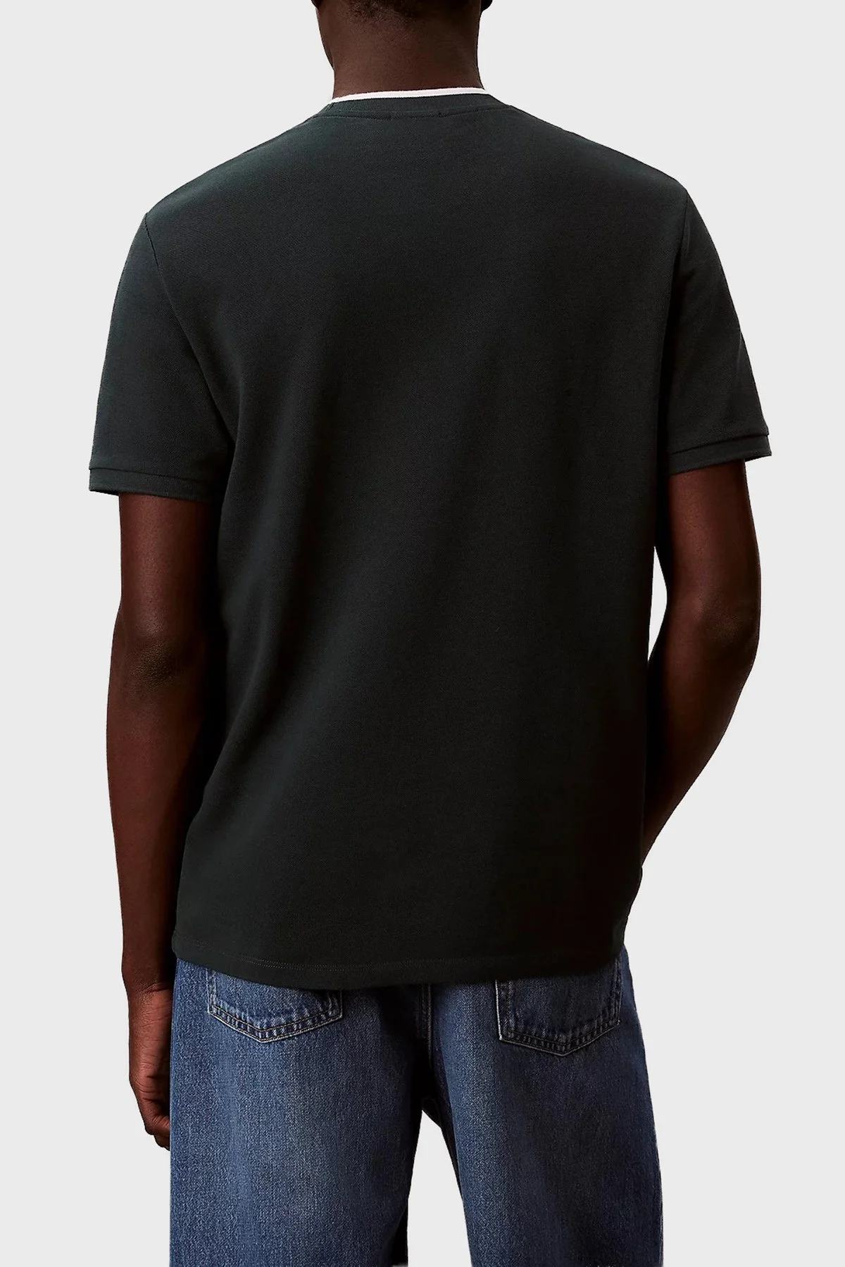 Calvin Klein % 100 Pamuk Regular Fit Bisiklet Yaka LV04LF215GPZM Erkek T Shirt LV04LF215G PZM PETROL - 3