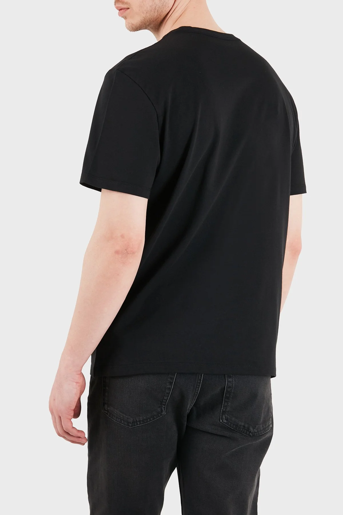 Calvin Klein % 100 Pamuk Regular Fit Bisiklet Yaka LV14RF804GUB1 Erkek T Shirt LV14RF804G UB1 SİYAH - 3