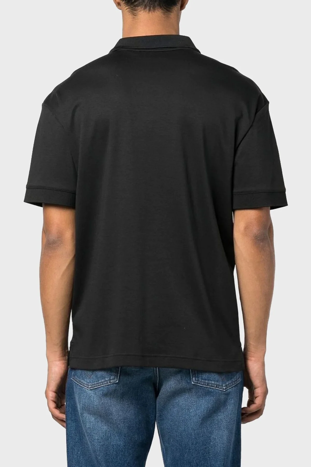 Calvin Klein % 100 Pamuk Regular Fit K10K111193BEH Erkek Polo T Shirt K10K111193 BEH SİYAH - 2