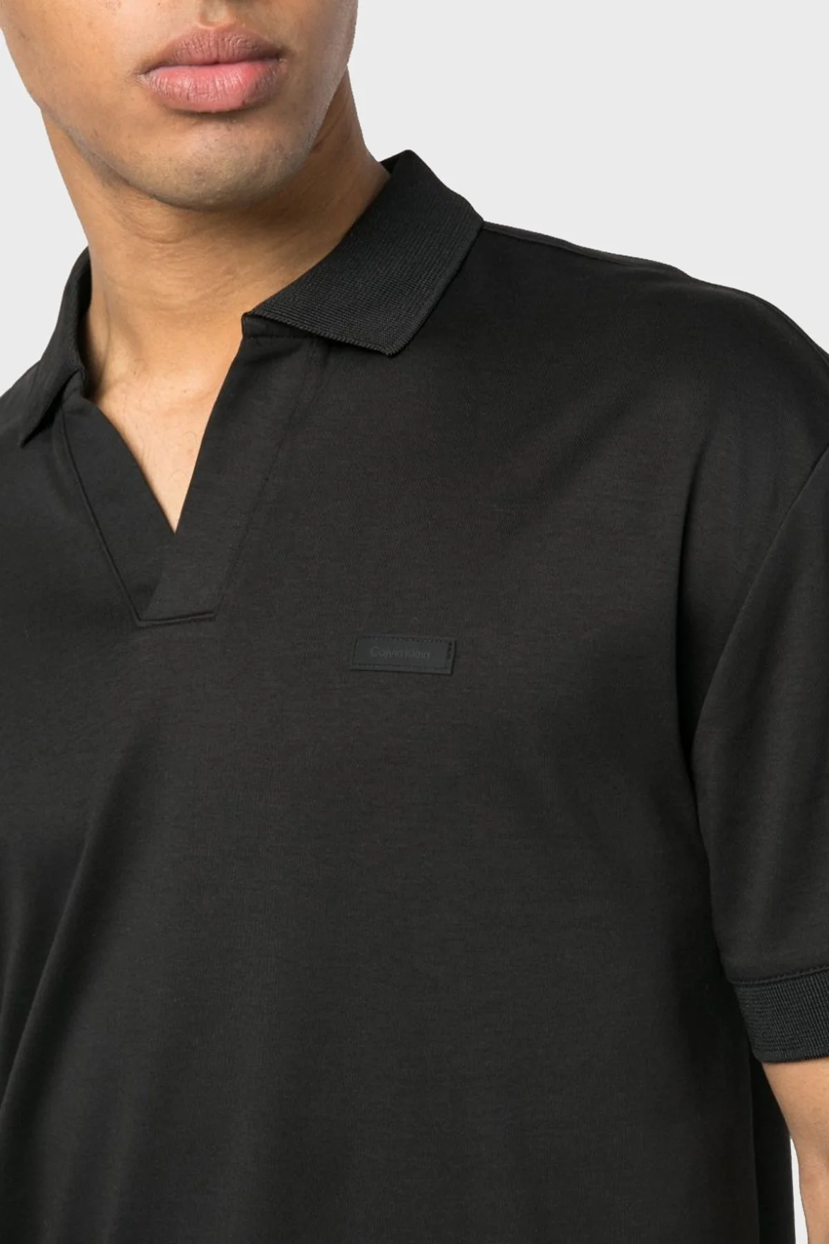 Calvin Klein % 100 Pamuk Regular Fit K10K111193BEH Erkek Polo T Shirt K10K111193 BEH SİYAH - 3