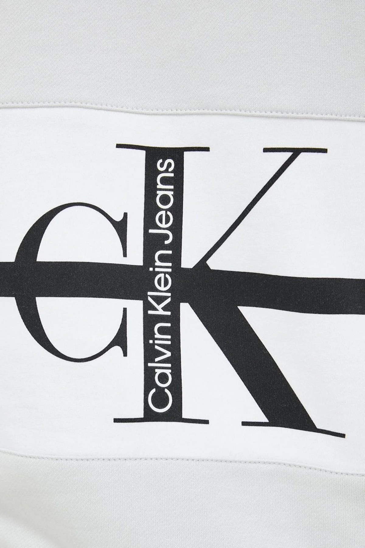 Calvin Klein % 100 Pamuk Regular Fit Kanguru Cepli Kapüşonlu Erkek Sweat J30J321882 PRF GRİ - 5