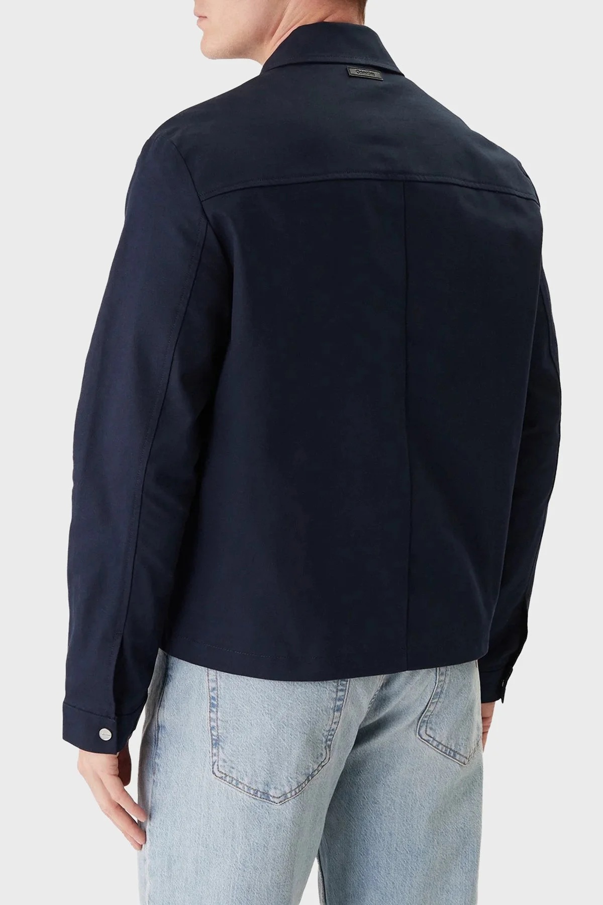 Calvin Klein % 100 Pamuk Regular Fit Klasik Yaka LV04LE419GCEF Erkek Ceket LV04LE419G CEF LACİVERT - 3