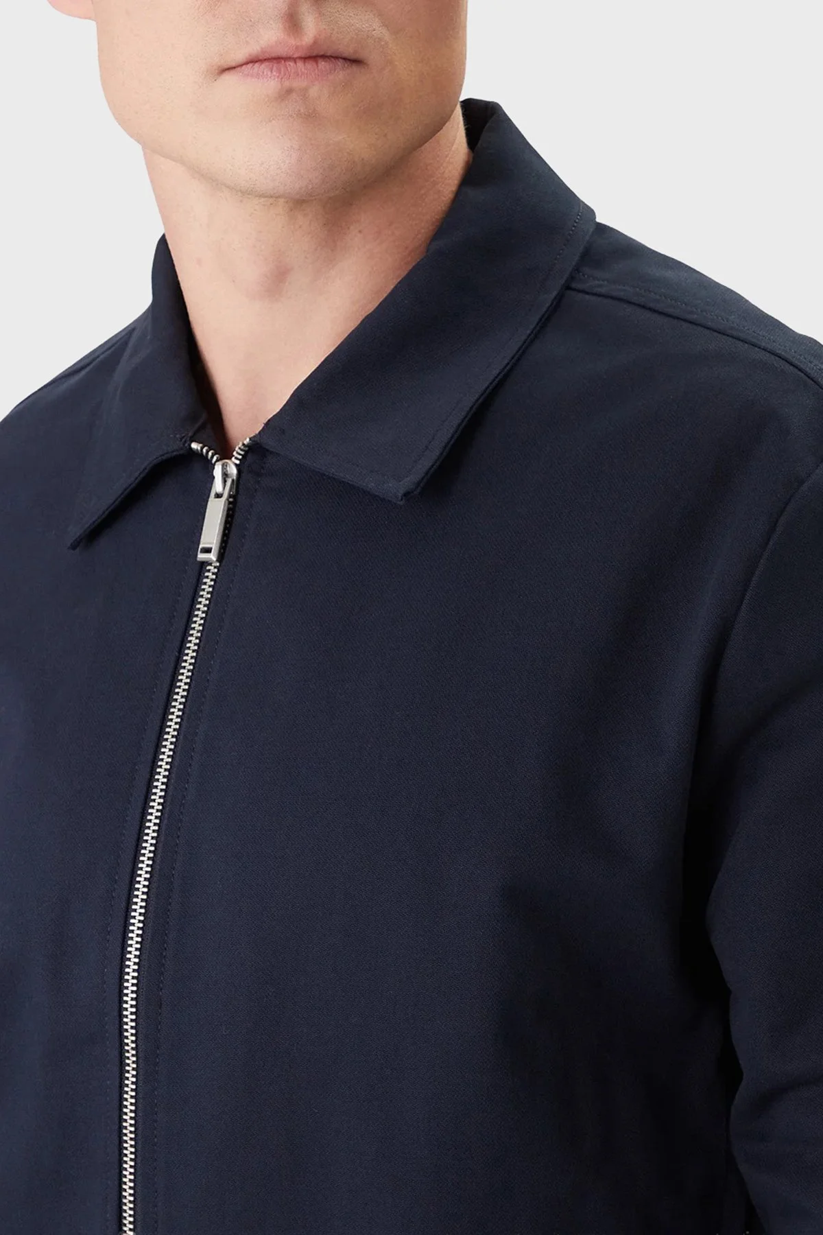 Calvin Klein % 100 Pamuk Regular Fit Klasik Yaka LV04LE419GCEF Erkek Ceket LV04LE419G CEF LACİVERT - 4