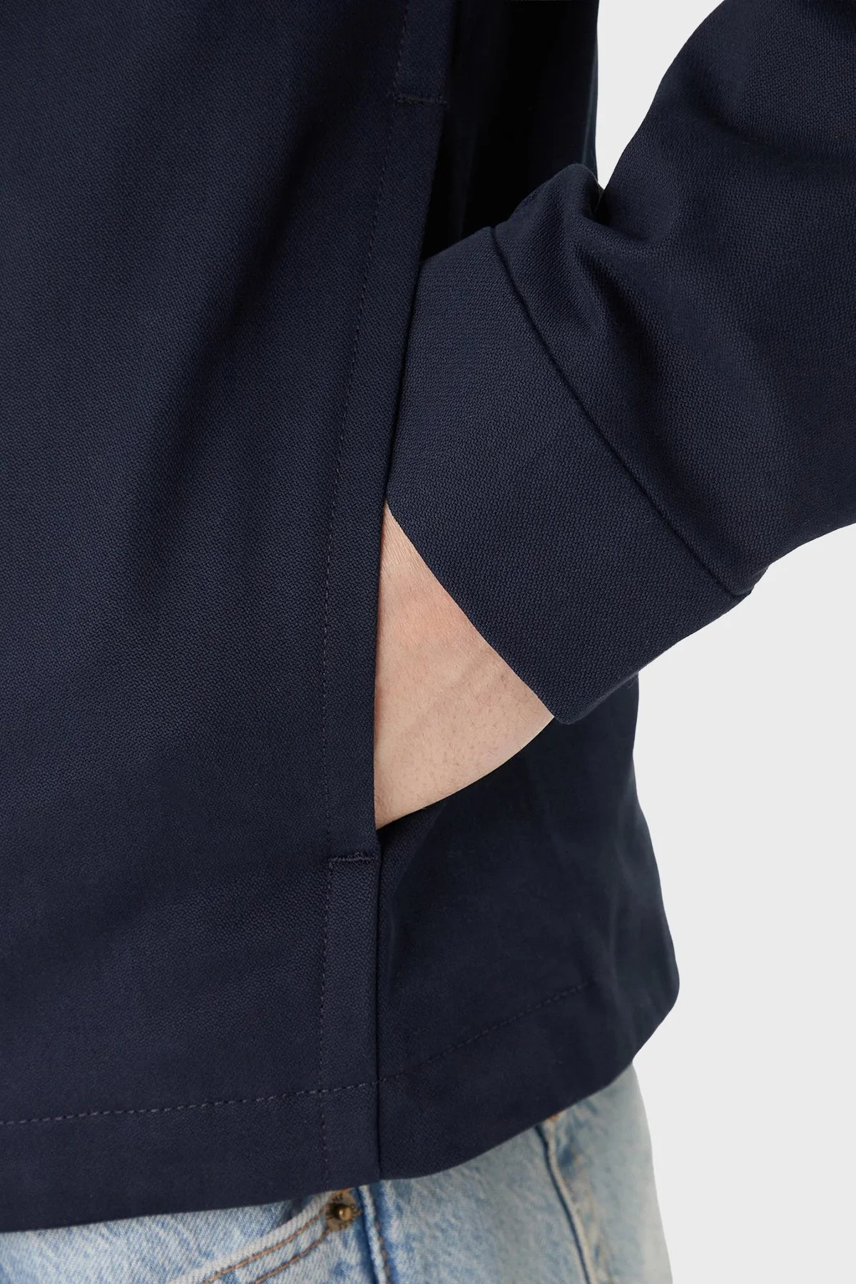 Calvin Klein % 100 Pamuk Regular Fit Klasik Yaka LV04LE419GCEF Erkek Ceket LV04LE419G CEF LACİVERT - 5