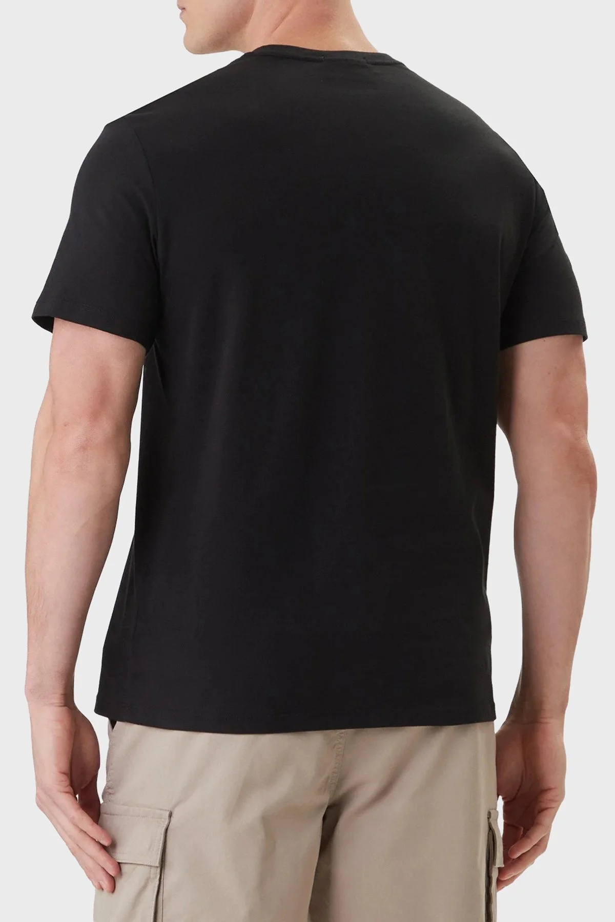 Calvin Klein % 100 Pamuk Regular Fit Logolu Bisiklet Yaka 2 Pack LV04RF279G9IC Erkek T Shirt LV04RF279G 9IC SİYAH-SİYAH - 3