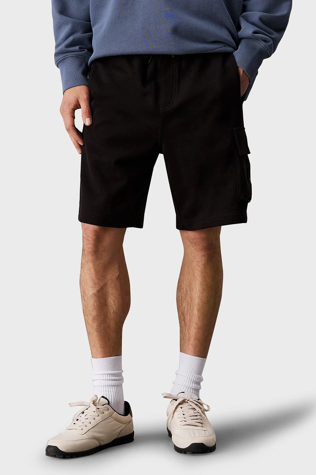 Calvin Klein % 100 Pamuk Regular Fit Normal Bel Cepli J30J327284BEH Erkek Short J30J327284 BEH SİYAH - 5