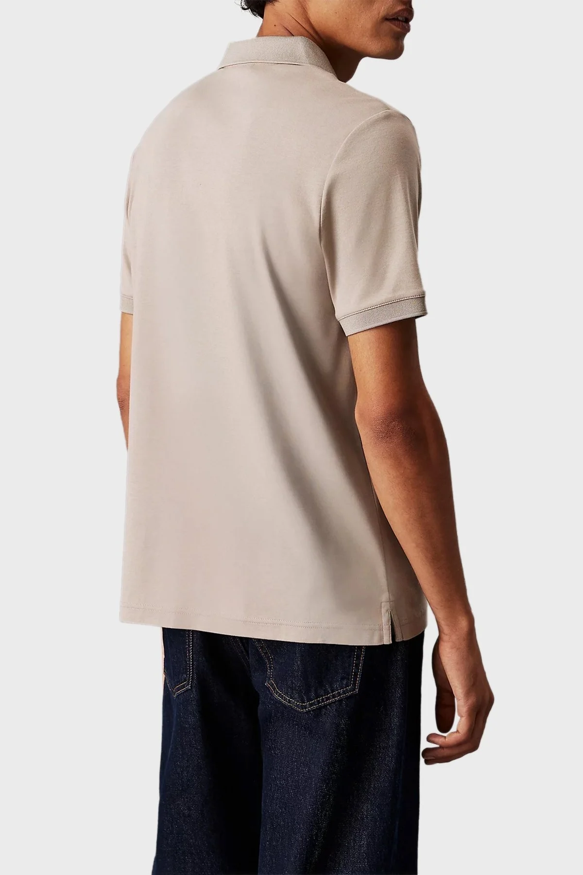 Calvin Klein % 100 Pamuk Regular Fit Yarım Fermuarlı K10K112754RAJ Erkek Polo Yaka T Shirt K10K112754 RAJ HAKİ - 7