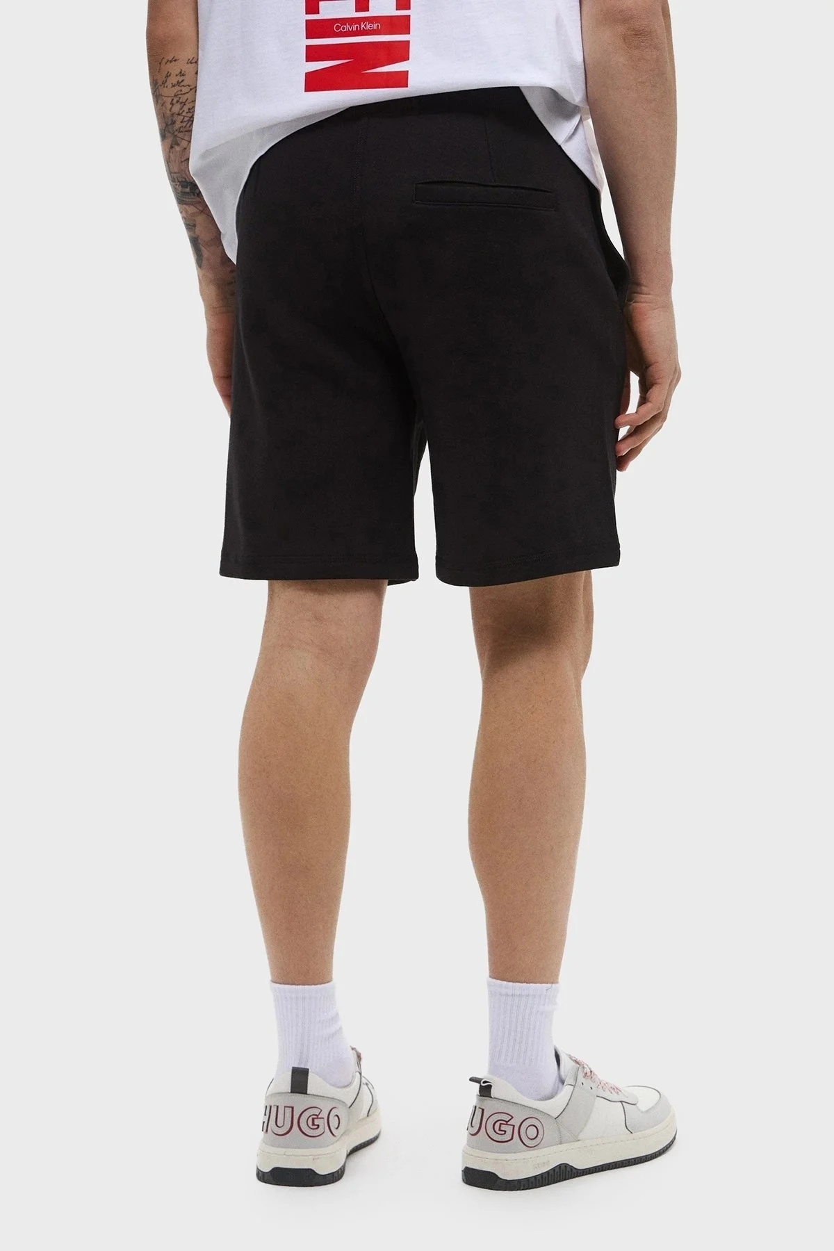 Calvin Klein % 100 Pamuk Regular Fit Yüksek Bel Cepli J30J327531BEH Erkek Short J30J327531 BEH SİYAH - 9