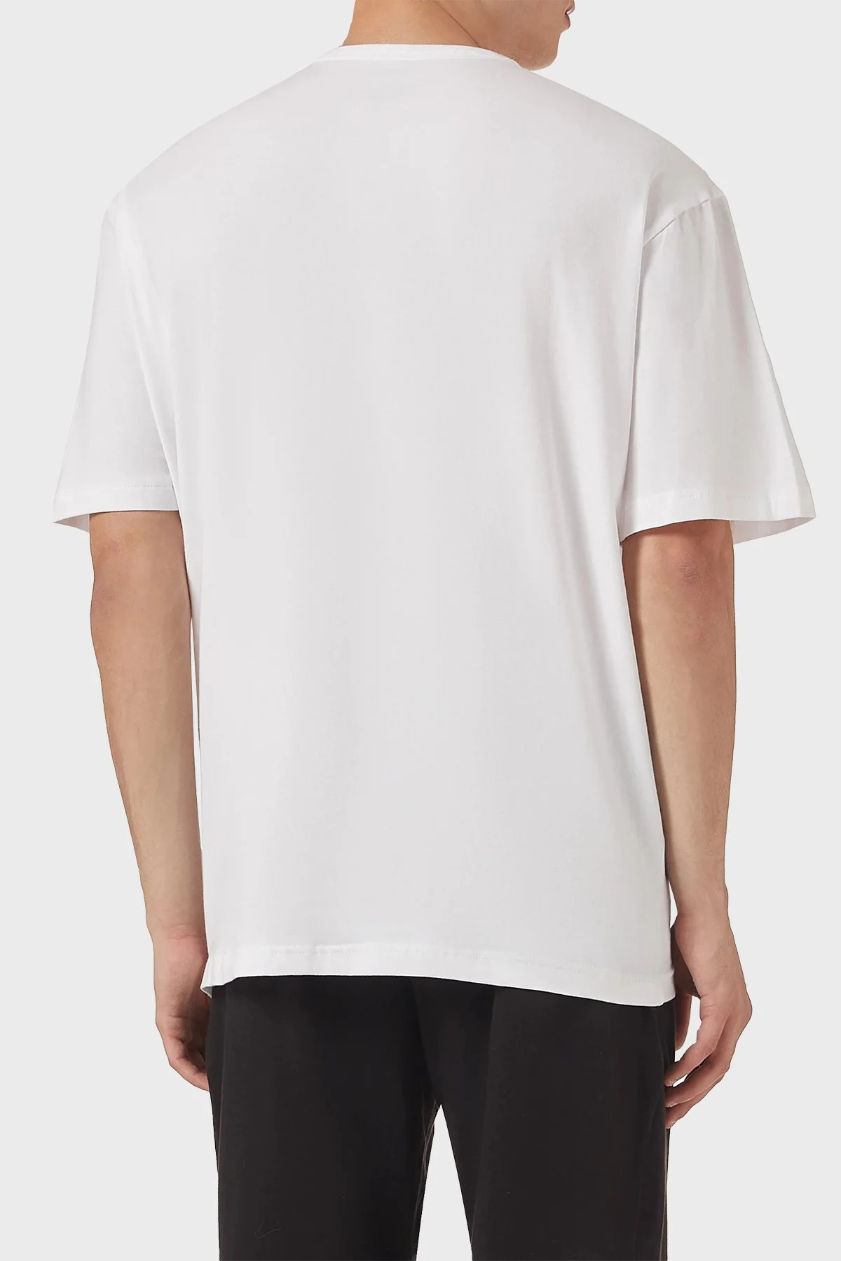 Calvin Klein % 100 Pamuk Relaxed Fit Bisiklet Yaka LV00NM2972100 Erkek T Shirt LV00NM2972 100 BEYAZ - 2