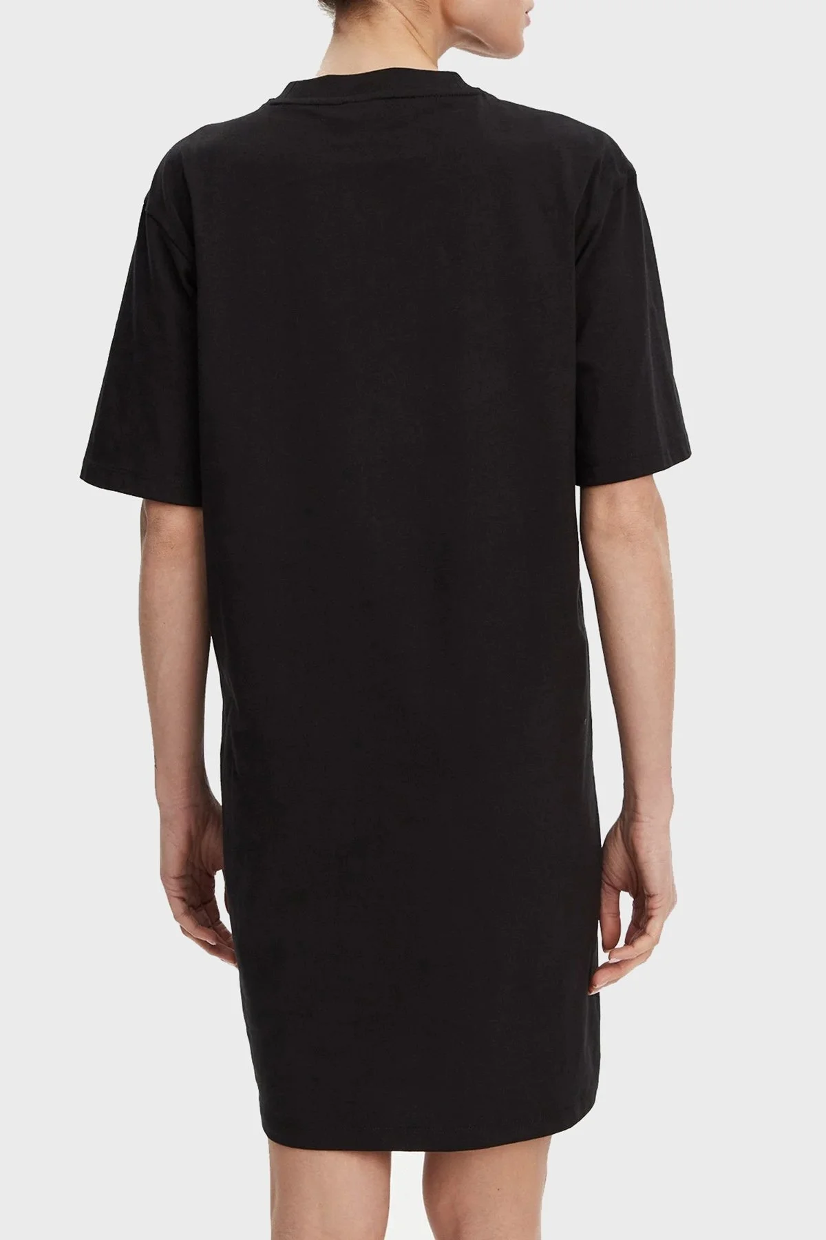 Calvin Klein % 100 Pamuk Sıfıt Yaka Oversize Fit Mini Boy J20J225289BEH Bayan Elbise J20J225289 BEH SİYAH - 7