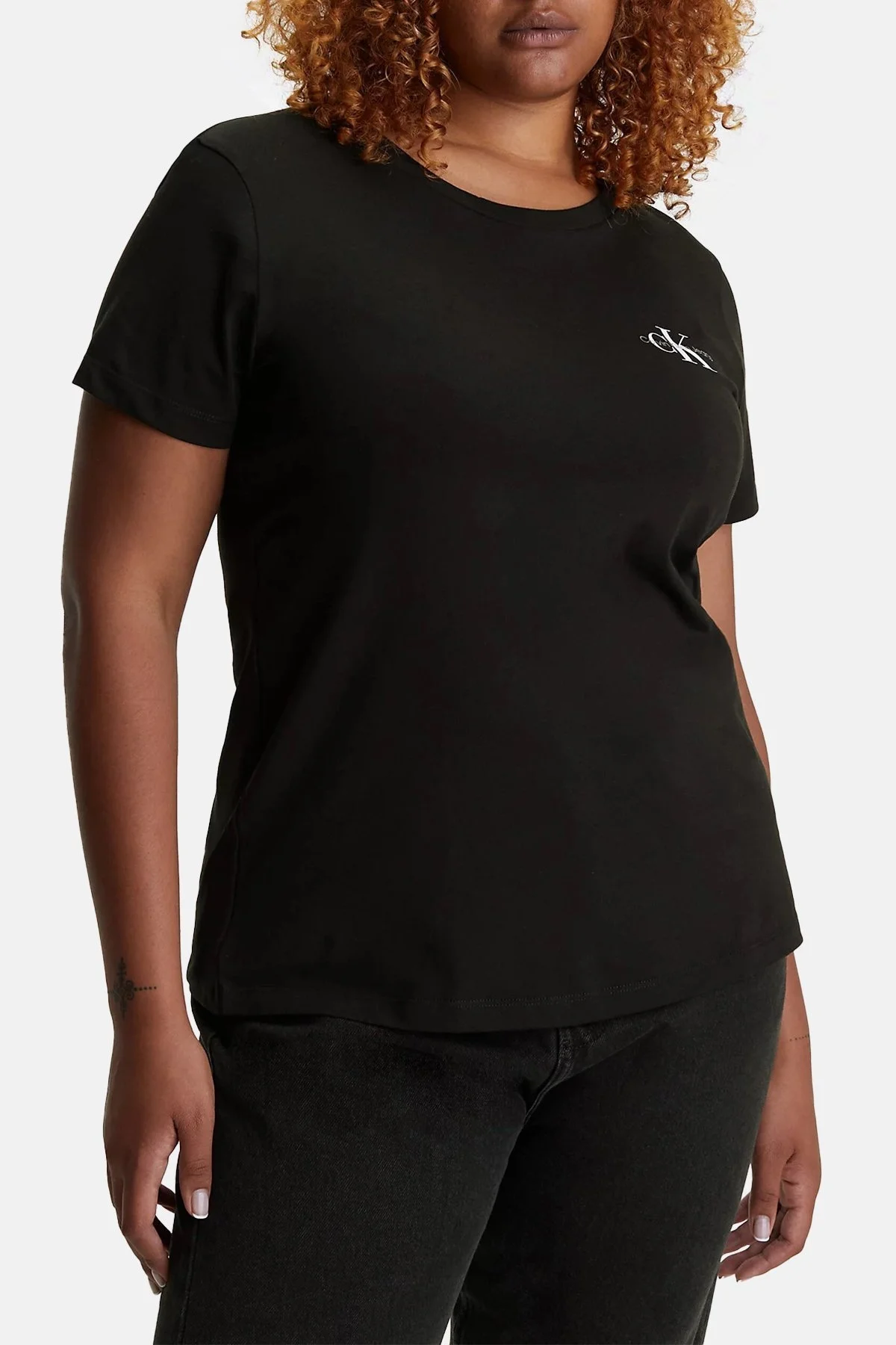 Calvin Klein 2 Pack Pamuklu Slim Fit J20J219734BEH Bayan T Shirt J20J219734 BEH SİYAH - 4