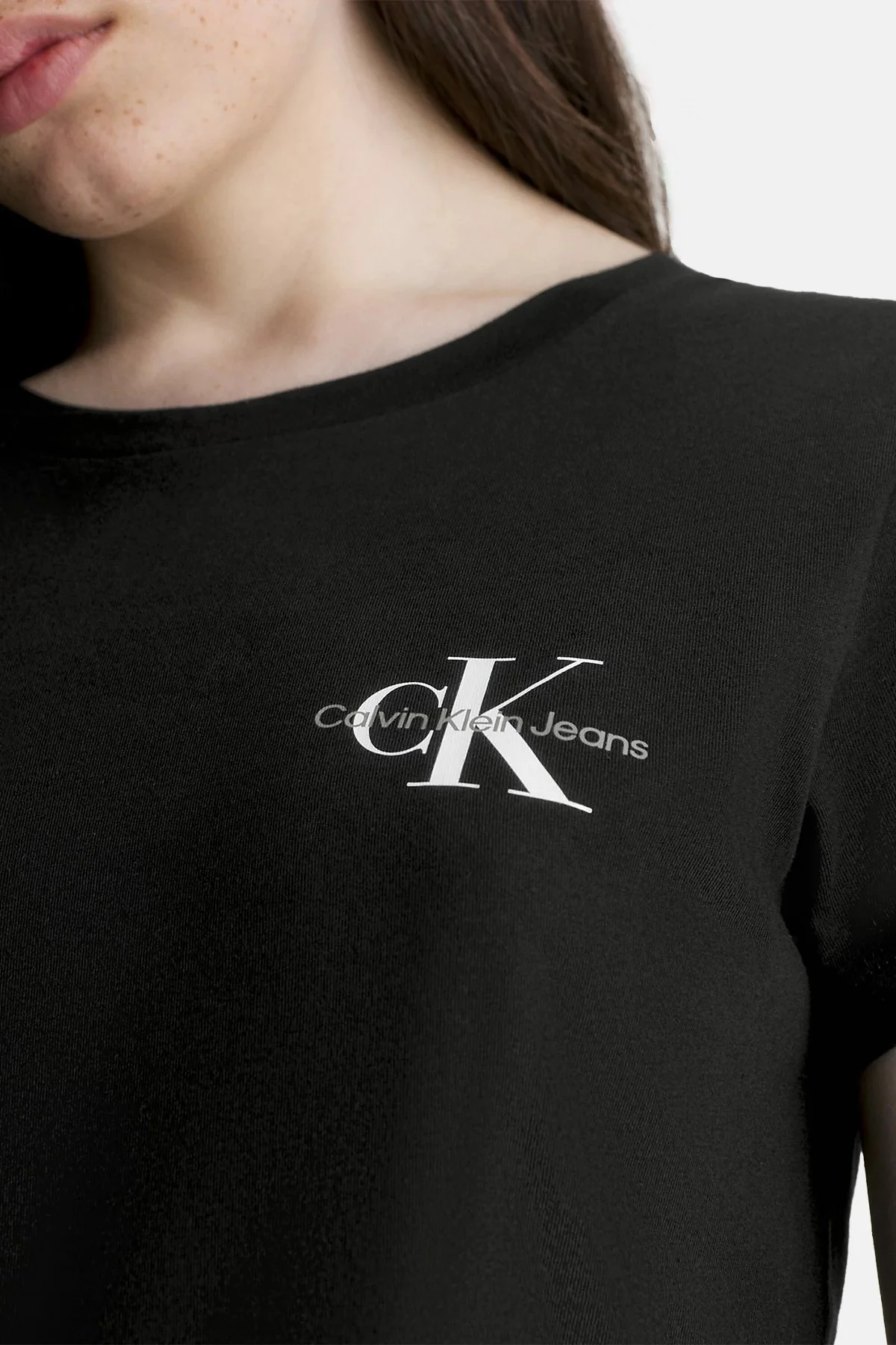 Calvin Klein 2 Pack Pamuklu Slim Fit J20J219734BEH Bayan T Shirt J20J219734 BEH SİYAH - 5