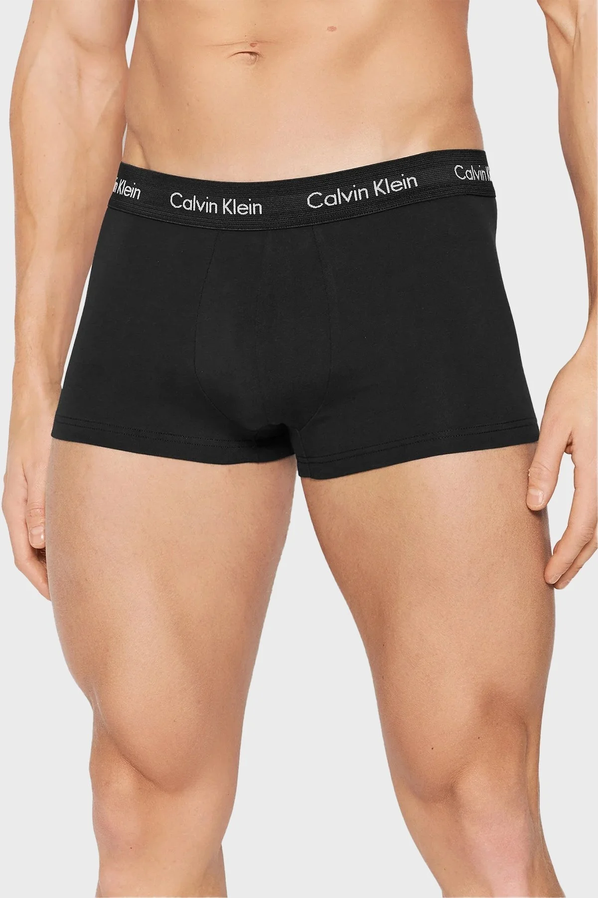 Calvin Klein Logolu Pamuklu 3 Pack Erkek Boxer 0000U2664G XWB SİYAH - 2