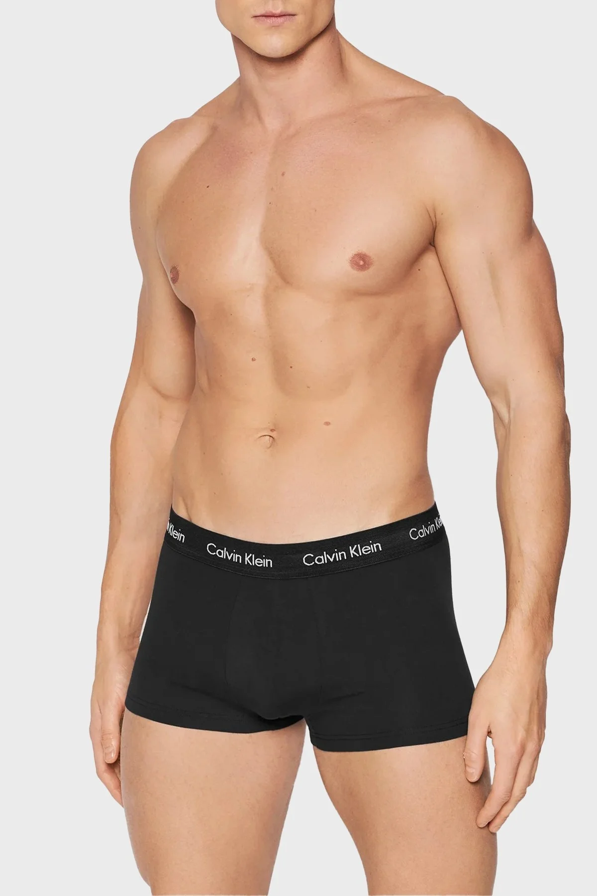 Calvin Klein Logolu Pamuklu 3 Pack Erkek Boxer 0000U2664G XWB SİYAH - 3